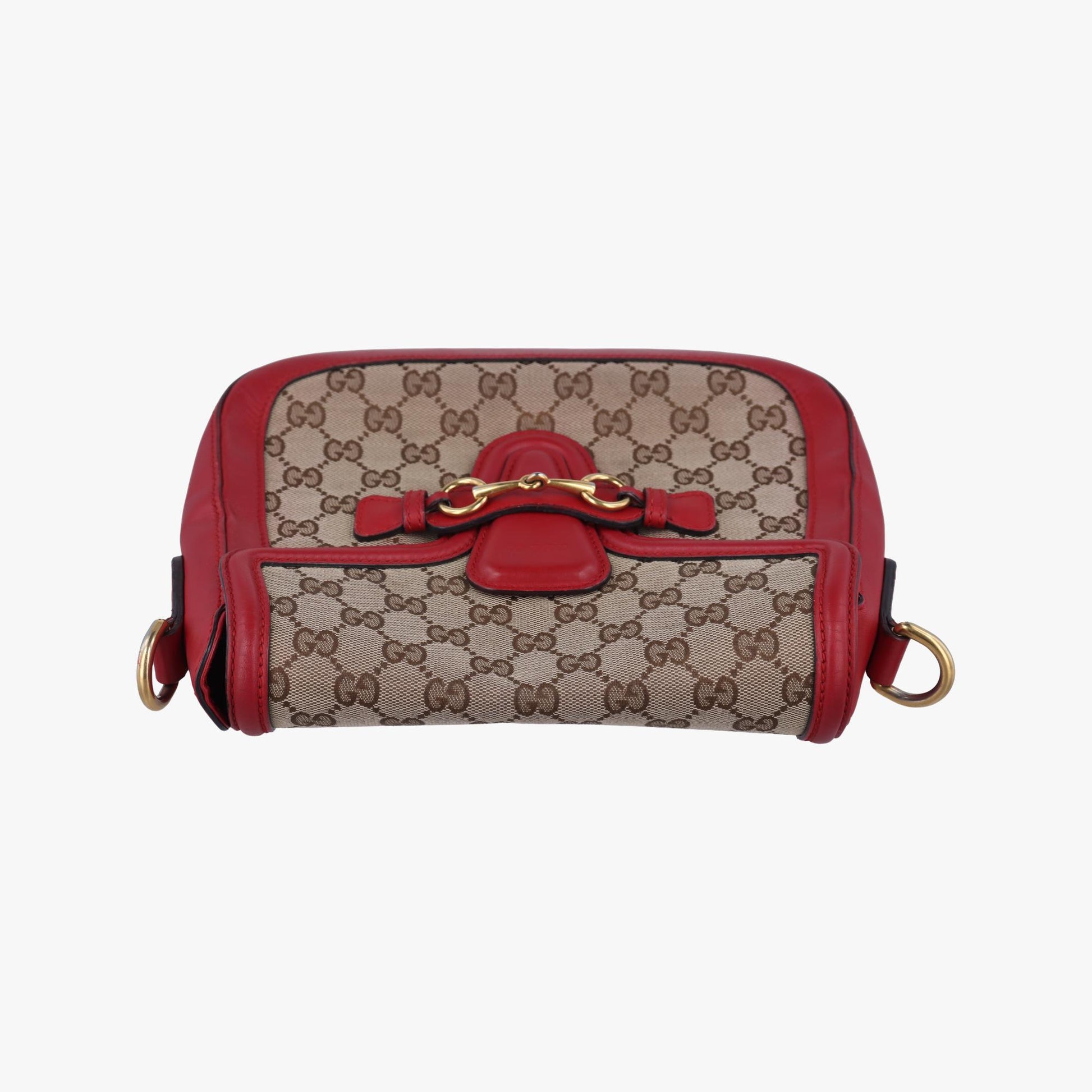 グッチ Gucci ショルダーバッグ レディース レディ ウェブ ブラウン×レッド キャンバス×レザー 383848 G019079448