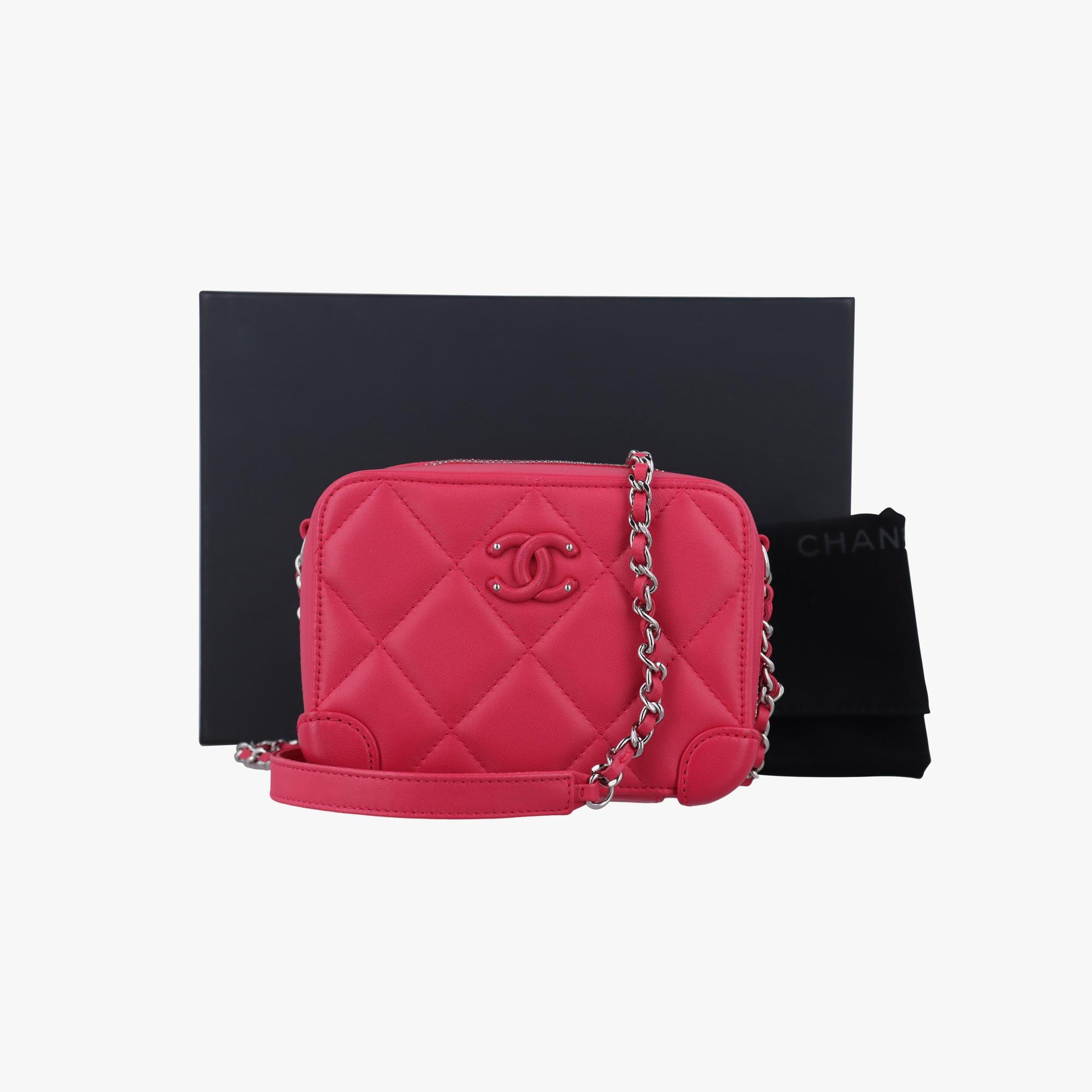 シャネル Chanel ショルダーバッグ レディース ミニ バニティ CC カメラ バッグ キルティング ミニ スリング バッグ ピンク ラムスキン AP1132 29353983