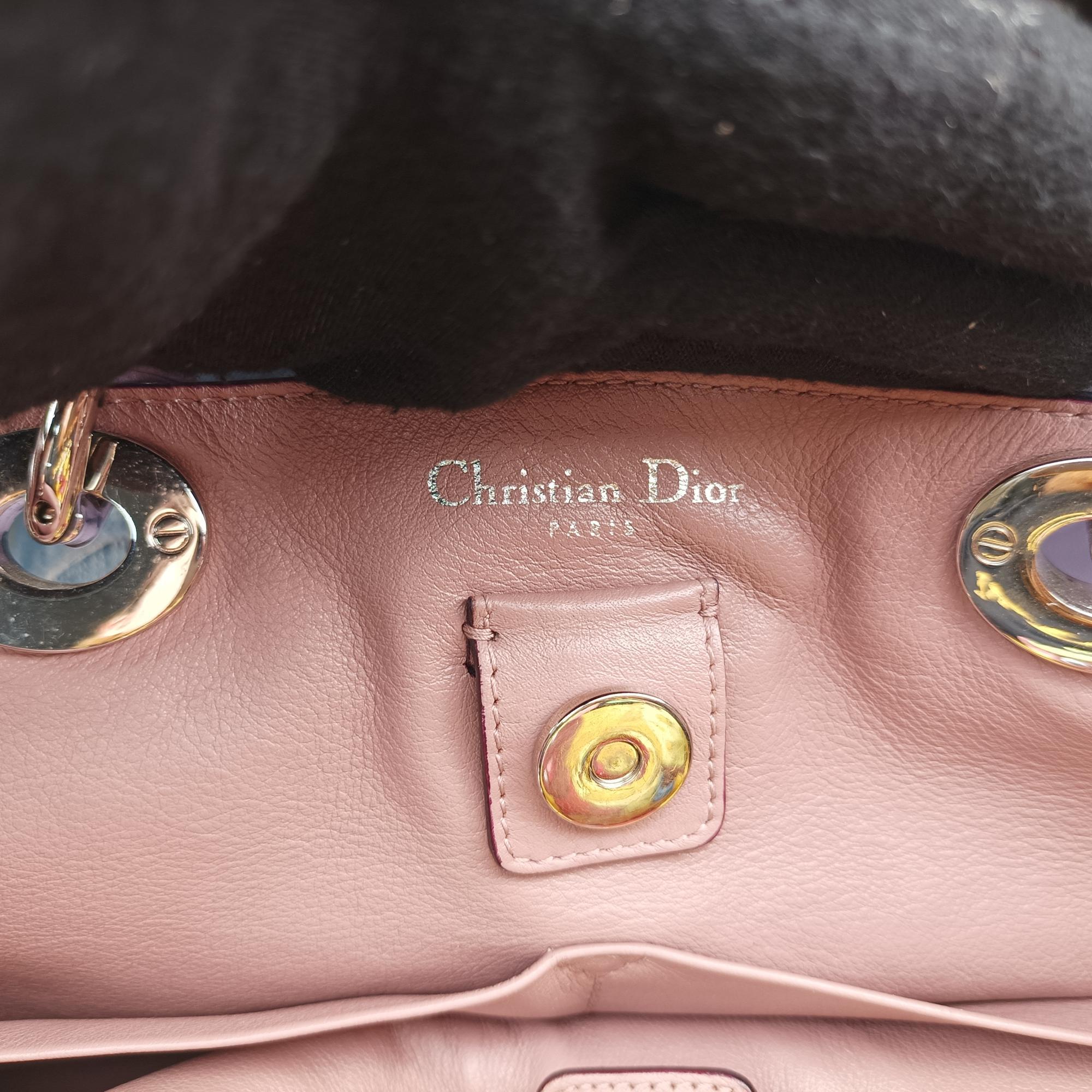 クリスチャンディオール Christian Dior ショルダーバッグ レディース ディオリッシモ パープル レザー 09-MA-1112