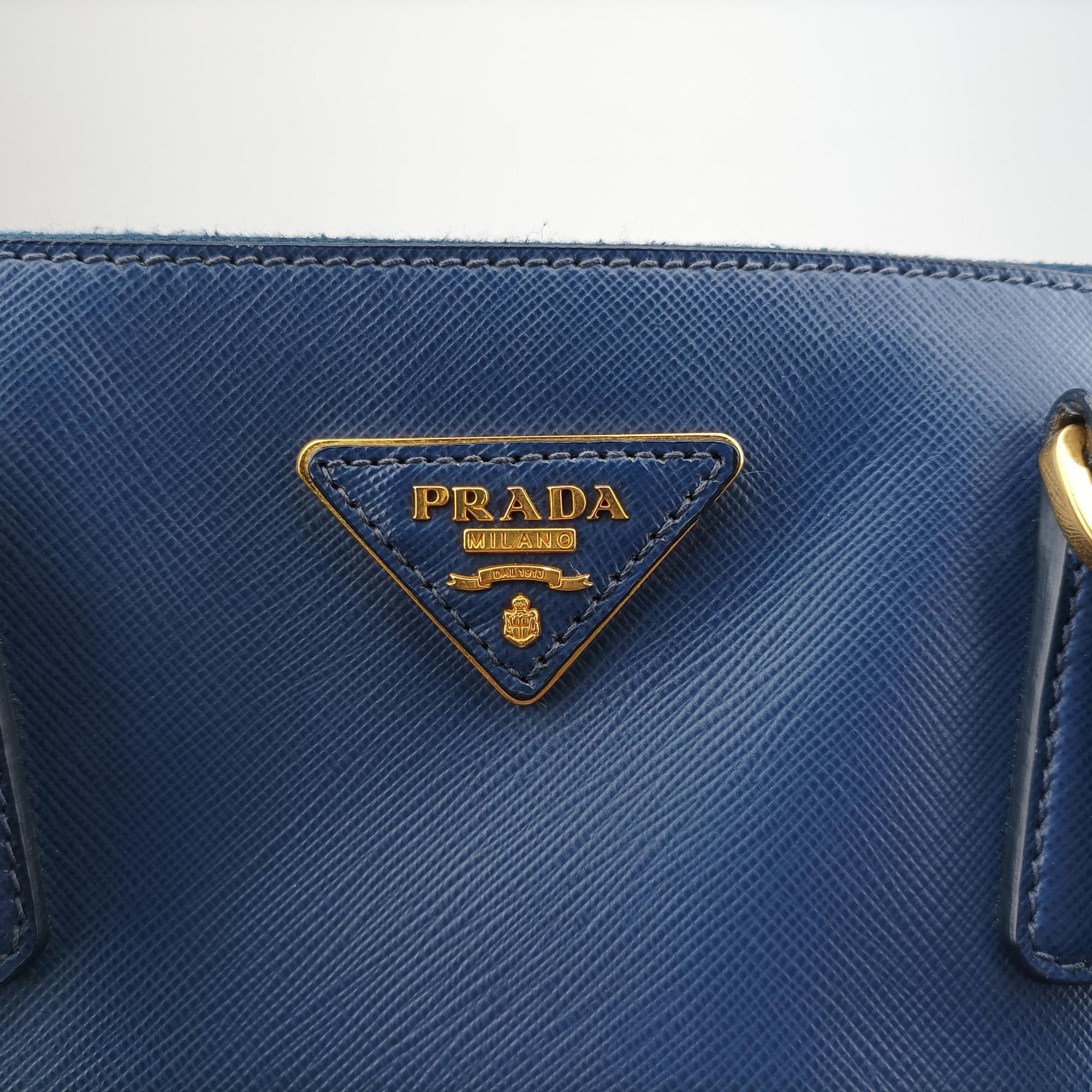 プラダ Prada ショルダーバッグ レディース ガレリア ブルー サフィアーノレザー BN2274 14