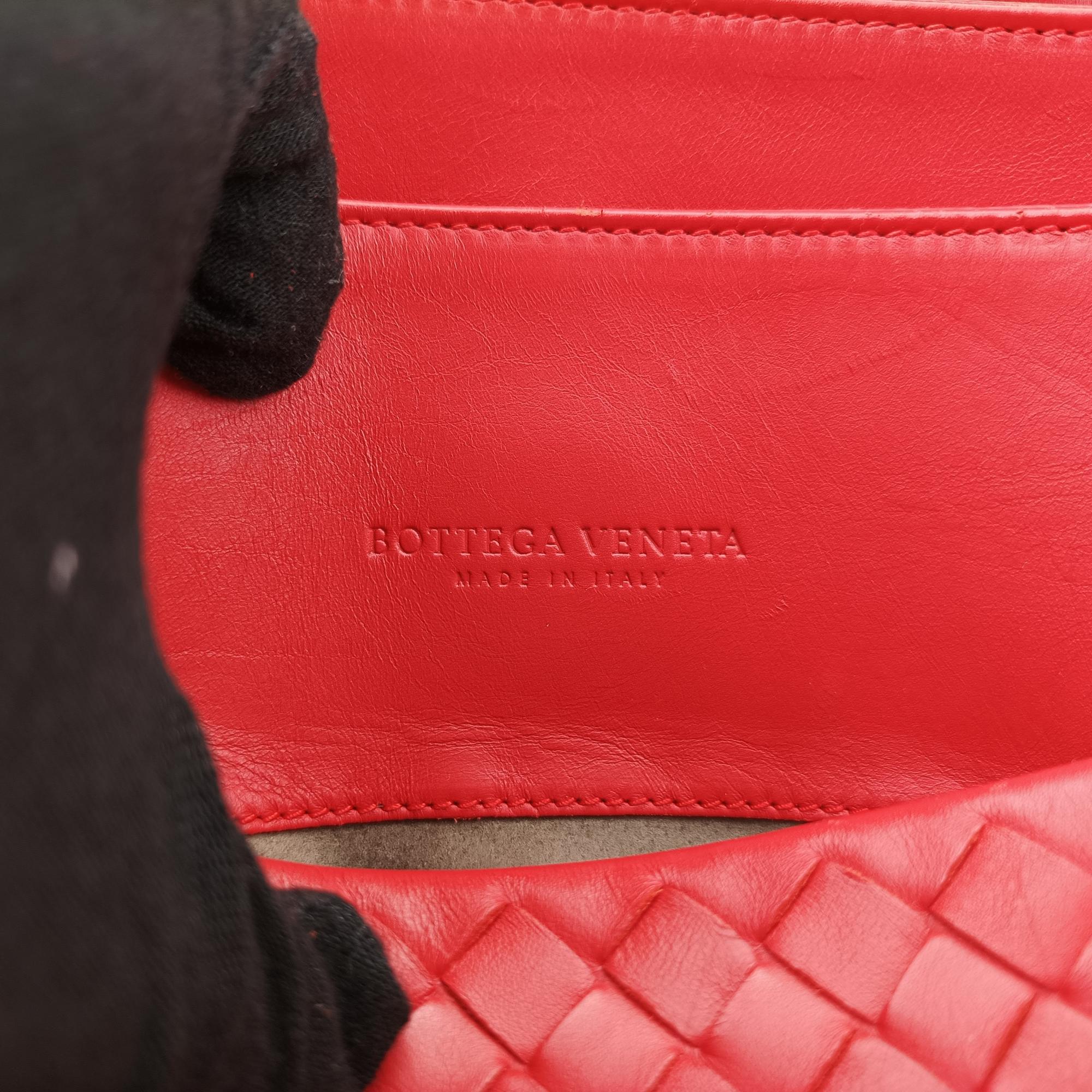 ボッテガヴェネタ Bottega Veneta ハンドバッグ レディース ローマ レッド ラムスキン 171265 VQ130 6509 EPEV 2011 3371 B