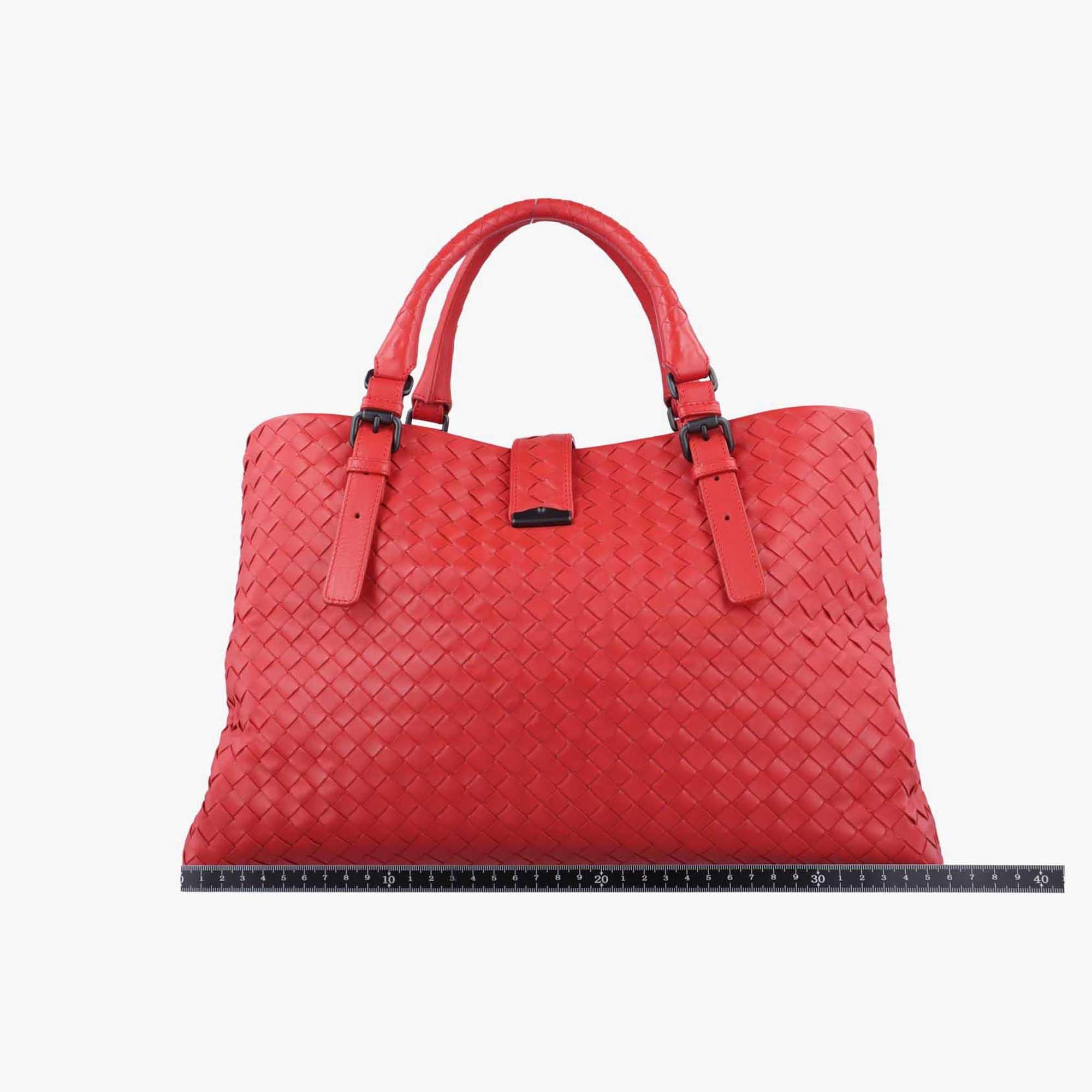 ボッテガヴェネタ Bottega Veneta ハンドバッグ レディース ローマ レッド ラムスキン 171265 VQ130 6509 EPEV 2011 3371 B