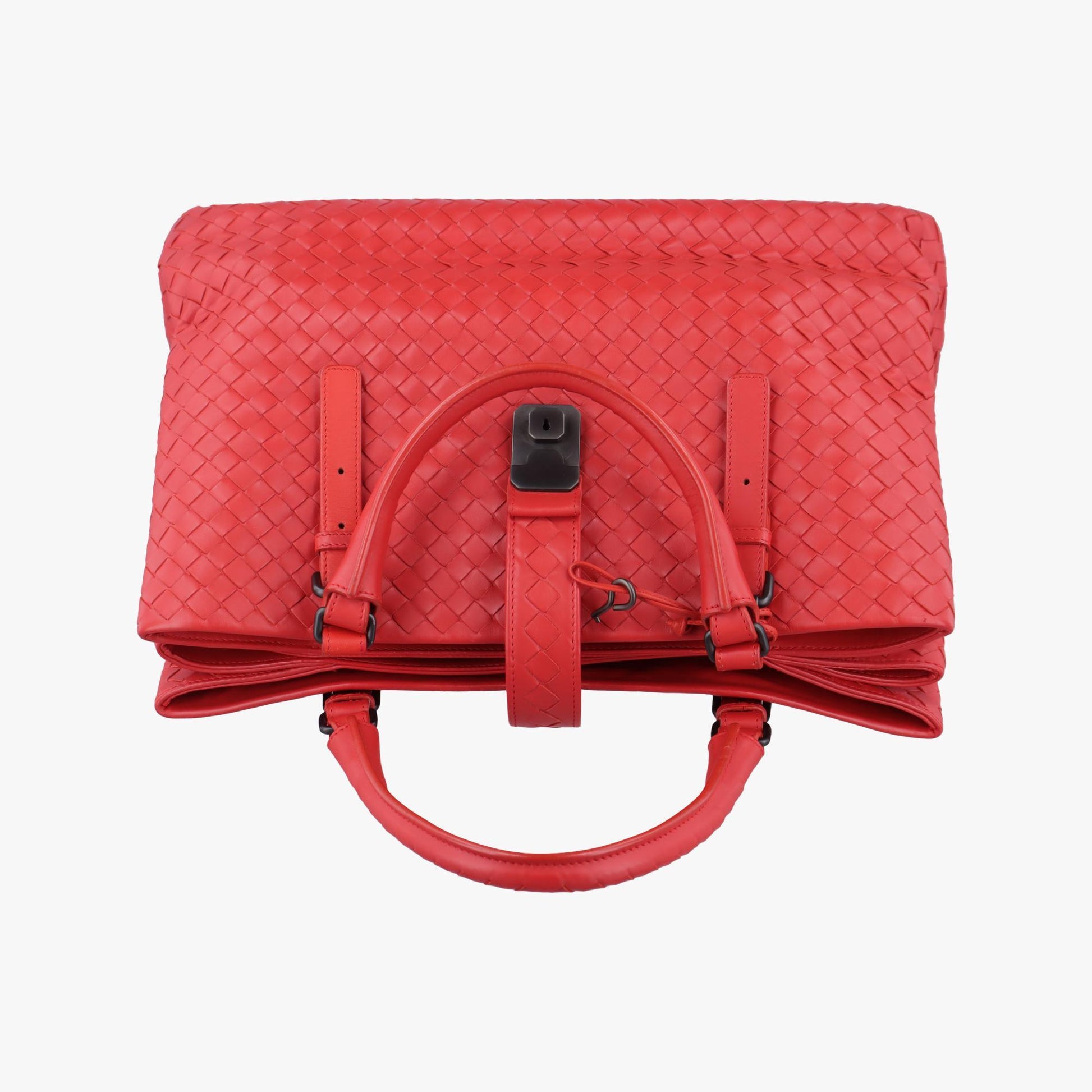 ボッテガヴェネタ Bottega Veneta ハンドバッグ レディース ローマ レッド ラムスキン 171265 VQ130 6509 EPEV 2011 3371 B