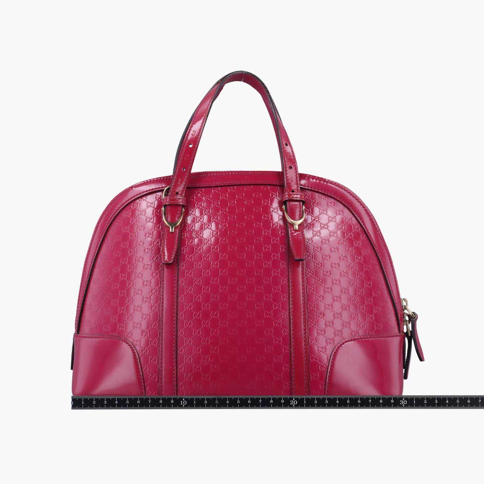 グッチ Gucci ショルダーバッグ レディース マイクログッチシマ ローズ レッド パテント 309617 I015295655