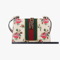 グッチ Gucci ショルダーバッグ レディース シルヴィ アイボリー×マルチカラー レザー 421882 E023897396