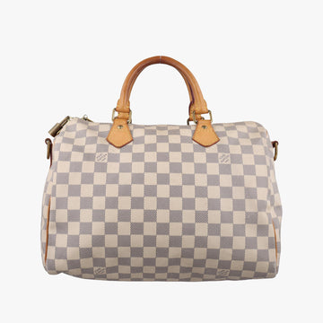 ルイヴィトン Louis Vuitton ボストンバッグ レディース スピーディ30 アズール ダミエ キャンバス N41533 SP3173