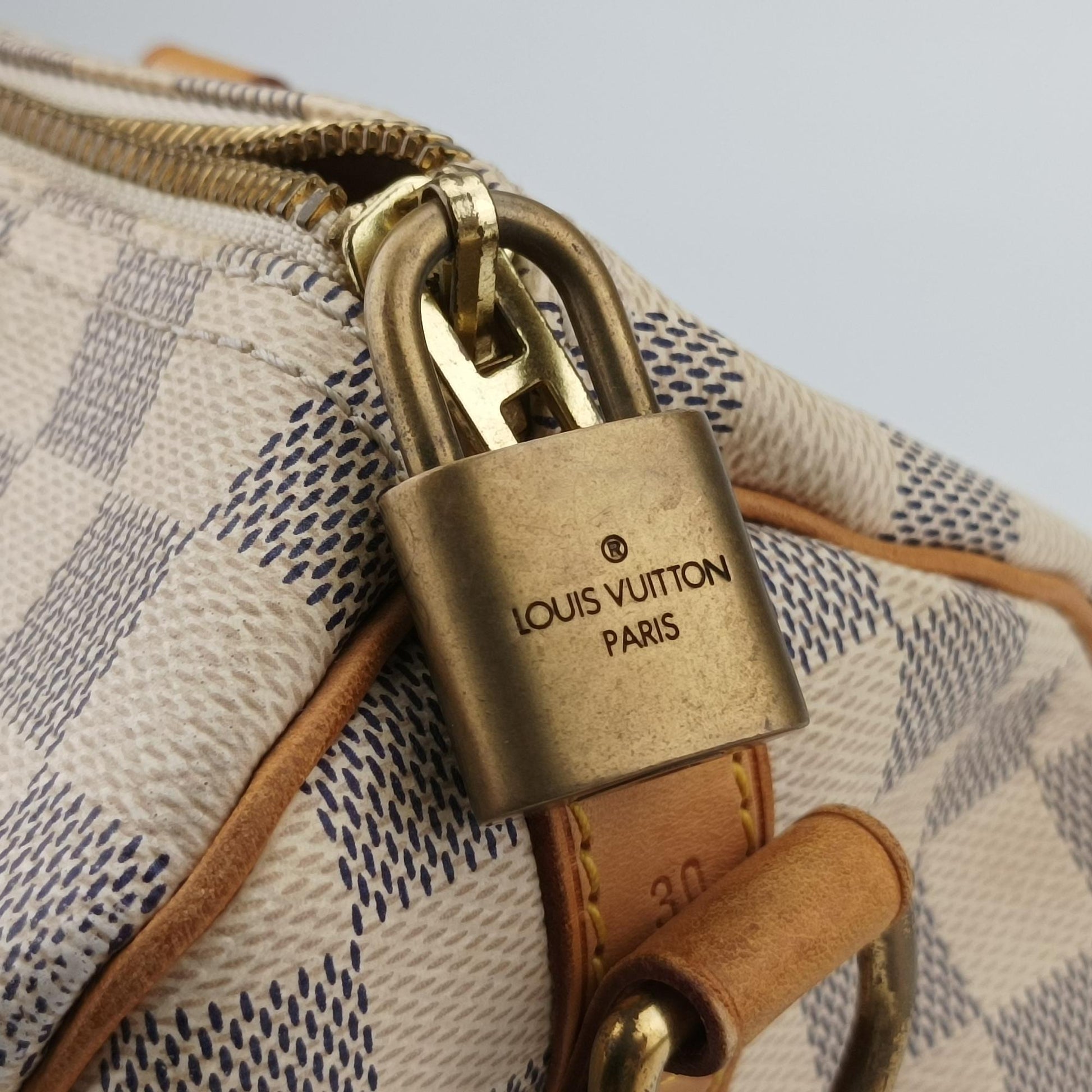 ルイヴィトン Louis Vuitton ボストンバッグ レディース スピーディ30 アズール ダミエ キャンバス N41533 SP3173