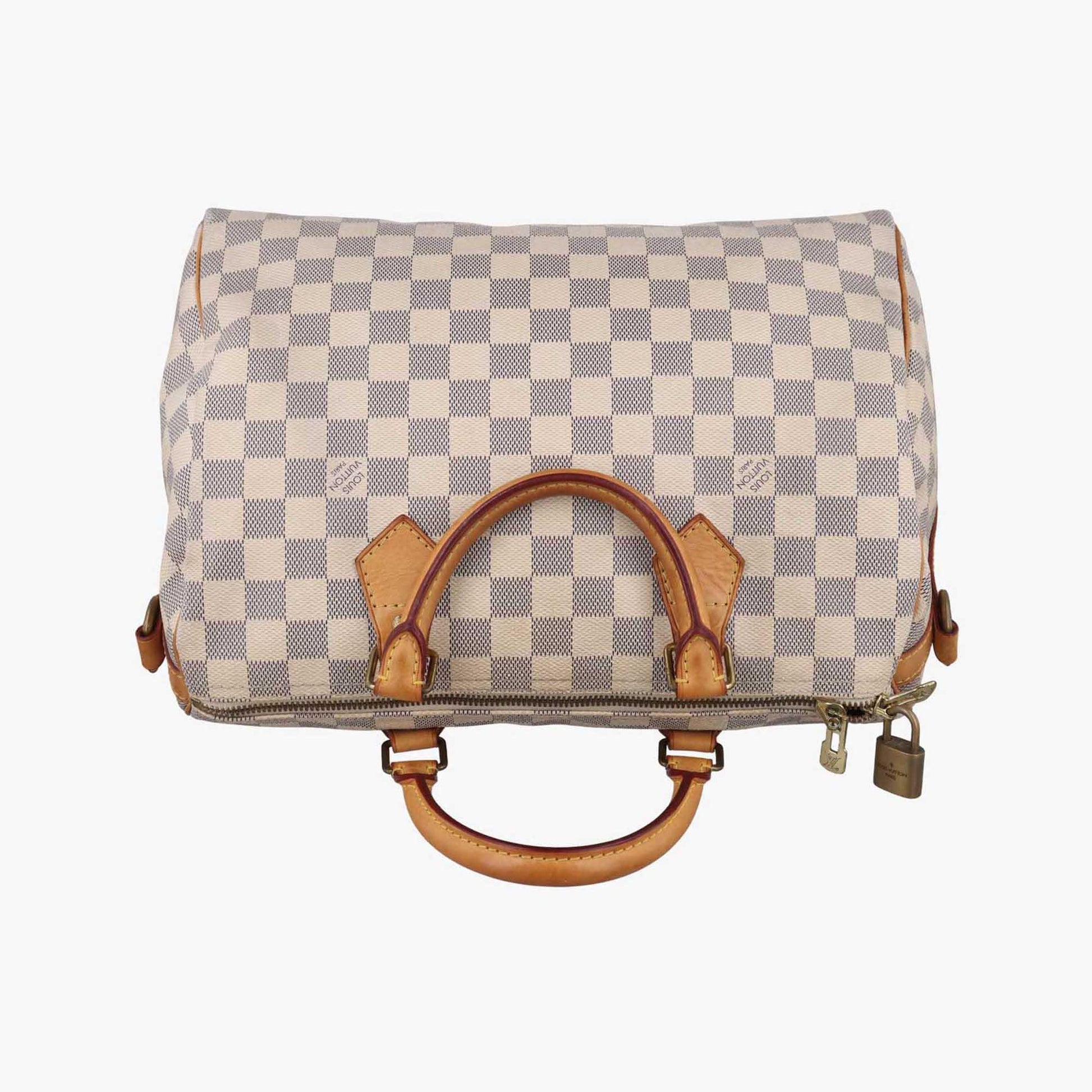 ルイヴィトン Louis Vuitton ボストンバッグ レディース スピーディ30 アズール ダミエ キャンバス N41533 SP3173