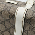 グッチ Gucci ボストンバッグ レディース GGプラス GGスプリーム ベージュ×ホワイト PVCコーティングキャンバス×レザー 193604 I2915070