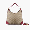 グッチ Gucci ショルダーバッグ レディース ミス GG ホーボー カーキ×レッド キャンバス x レザー 326514 F015886882