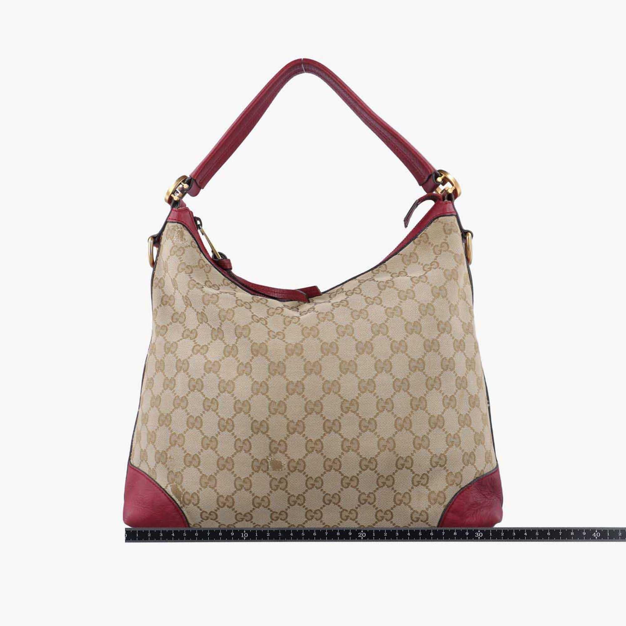 グッチ Gucci ショルダーバッグ レディース ミス GG ホーボー カーキ×レッド キャンバス x レザー 326514 F015886882