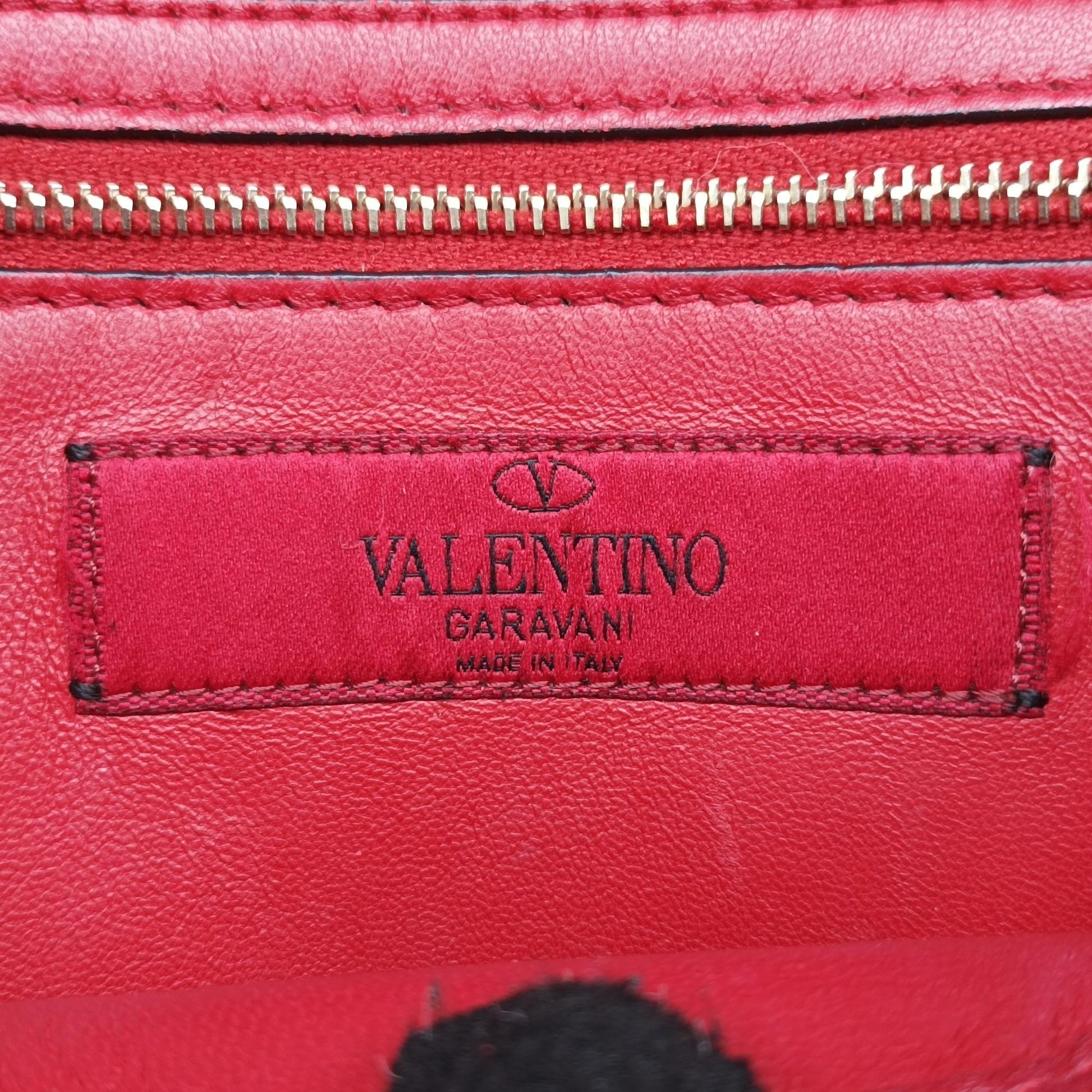 ヴァレンティノ Valentino ショルダーバッグ レディース ロックスタッズ スパイク レッド レザー BL-N122NAP2