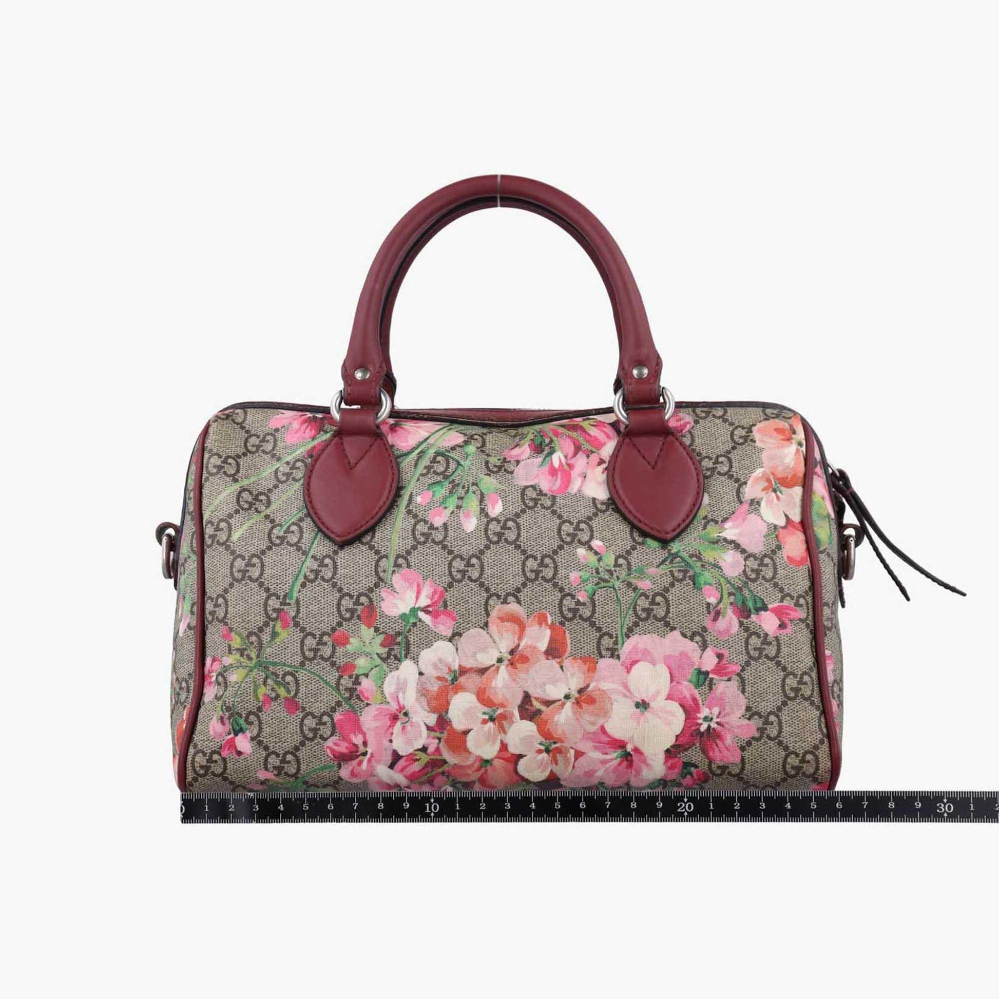 グッチ Gucci ボストンバッグ レディース GGブルームス ベージュ×レッド×マルチ PVCコーティングキャンバス×レザー 409529 H019365205