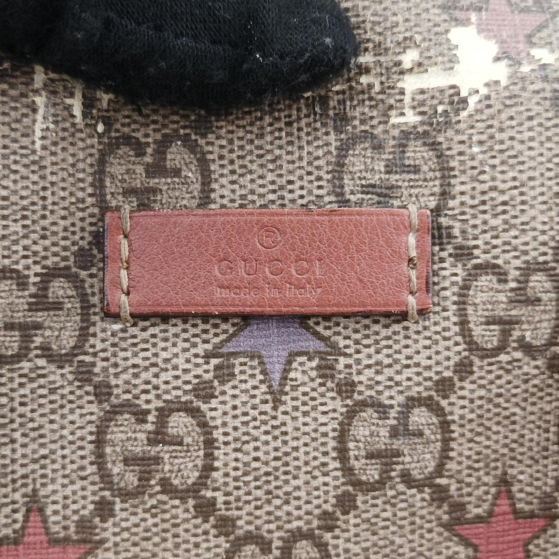 グッチ Gucci ボストンバッグ レディース ジョイ　スター　プリント ボストン ブラウン GGスプリームキャンバス×レザー 193603 B012871203