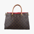 ルイヴィトン Louis Vuitton ショルダーバッグ レディース パラス モノグラム/ブラウン系×スリーズ モノグラムキャンバス×カーフレザー M41175 CA1135