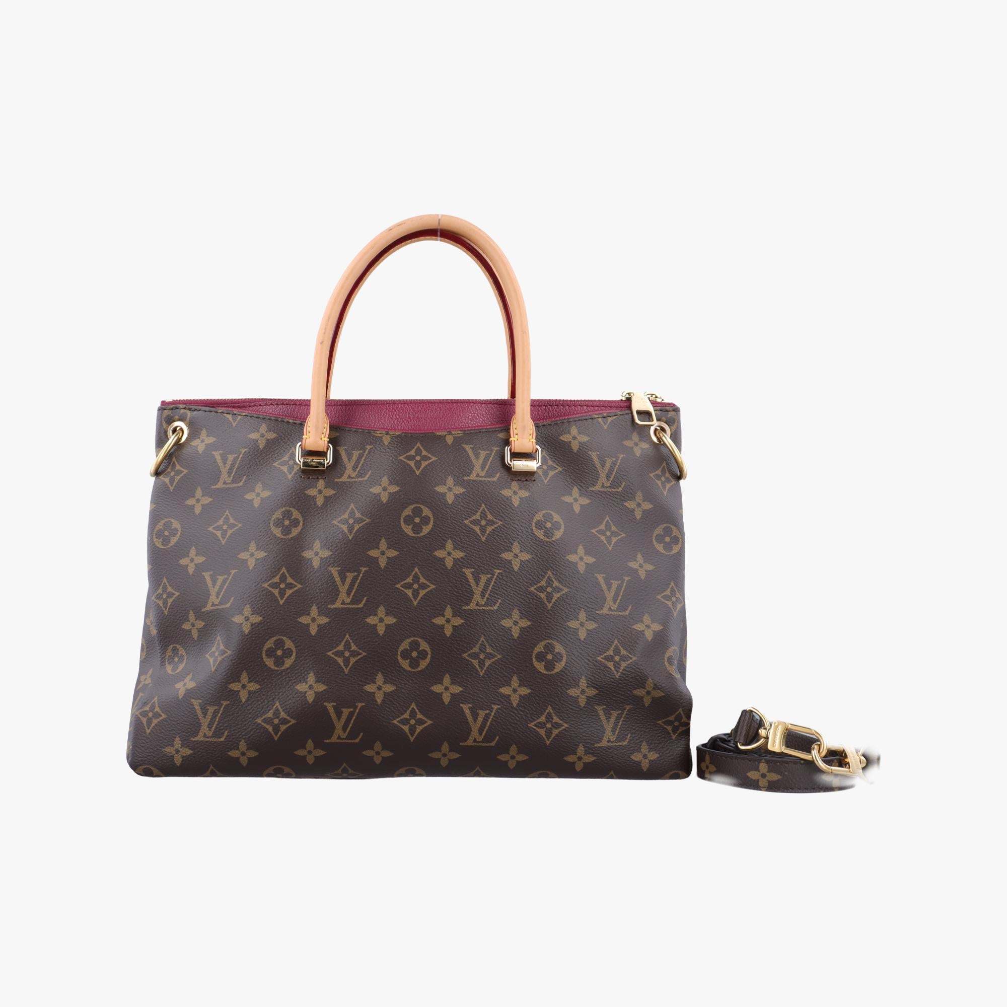 ルイヴィトン Louis Vuitton ショルダーバッグ レディース パラス モノグラム/ブラウン系×オロール モノグラムキャンバス×カーフレザー M40906 CA4174