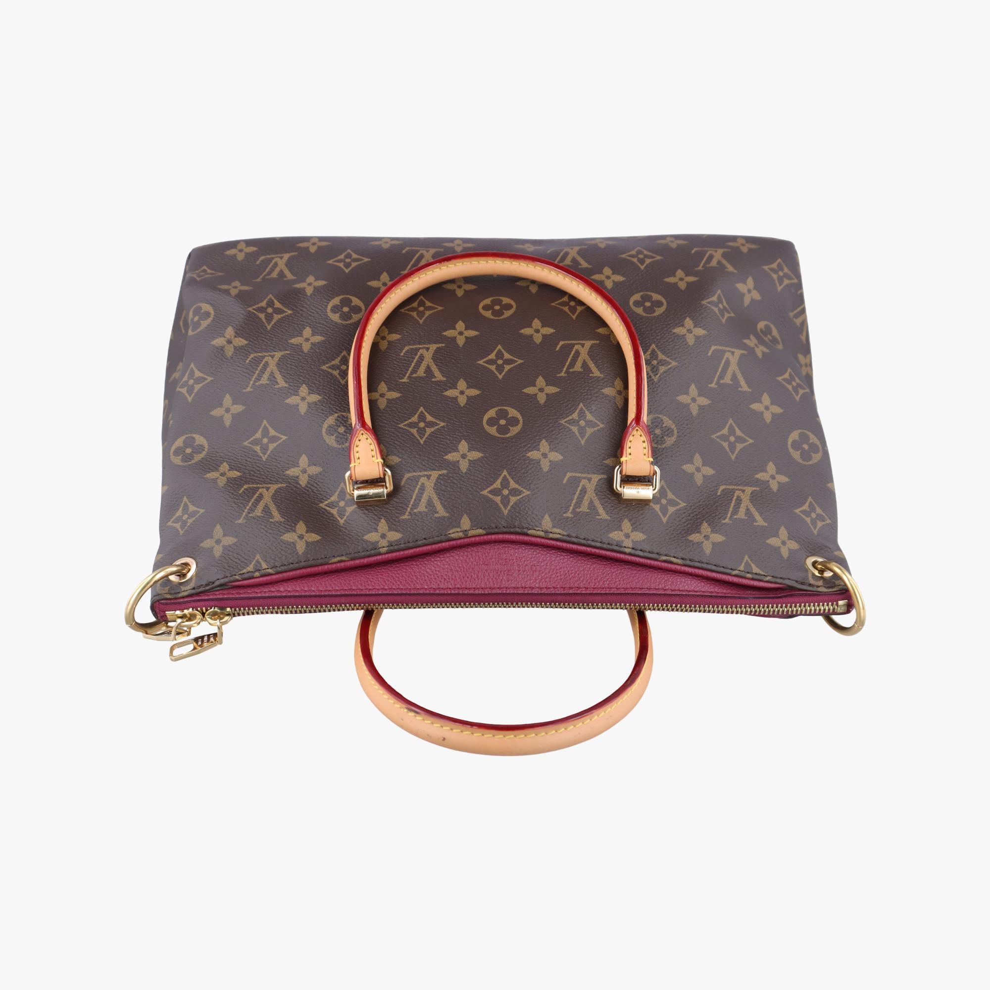 ルイヴィトン Louis Vuitton ショルダーバッグ レディース パラス モノグラム/ブラウン系×オロール モノグラムキャンバス×カーフレザー M40906 CA4174