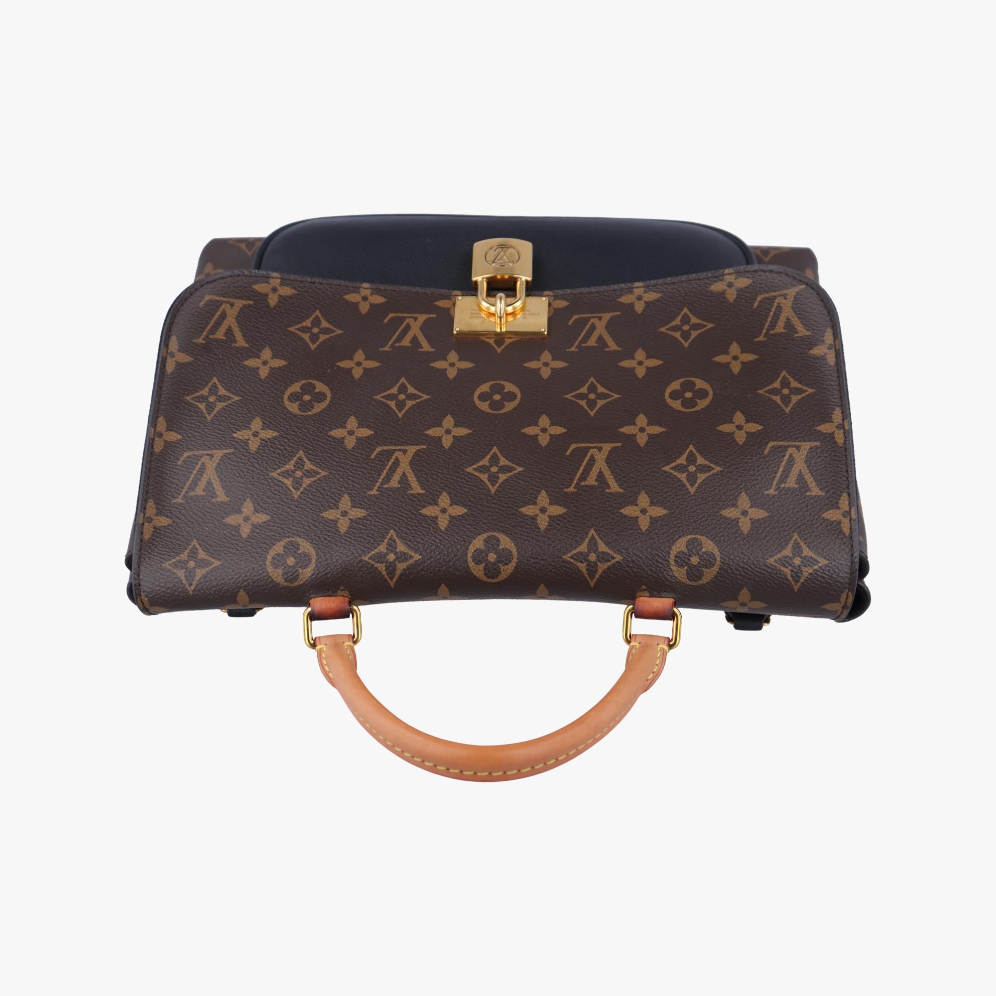 ルイヴィトン Louis Vuitton ショルダーバッグ レディース マリニャン モノグラム/ブラウン系×ノワール モノグラムキャンバス×カーフレザー M44259 AR2168