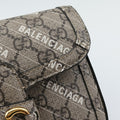 グッチ Gucci ショルダーバッグ レディース ホースビット 1955 GUCCI×BALENCIAGAコラボ ベージュ GGスプリームキャンバス 658574 F036203407