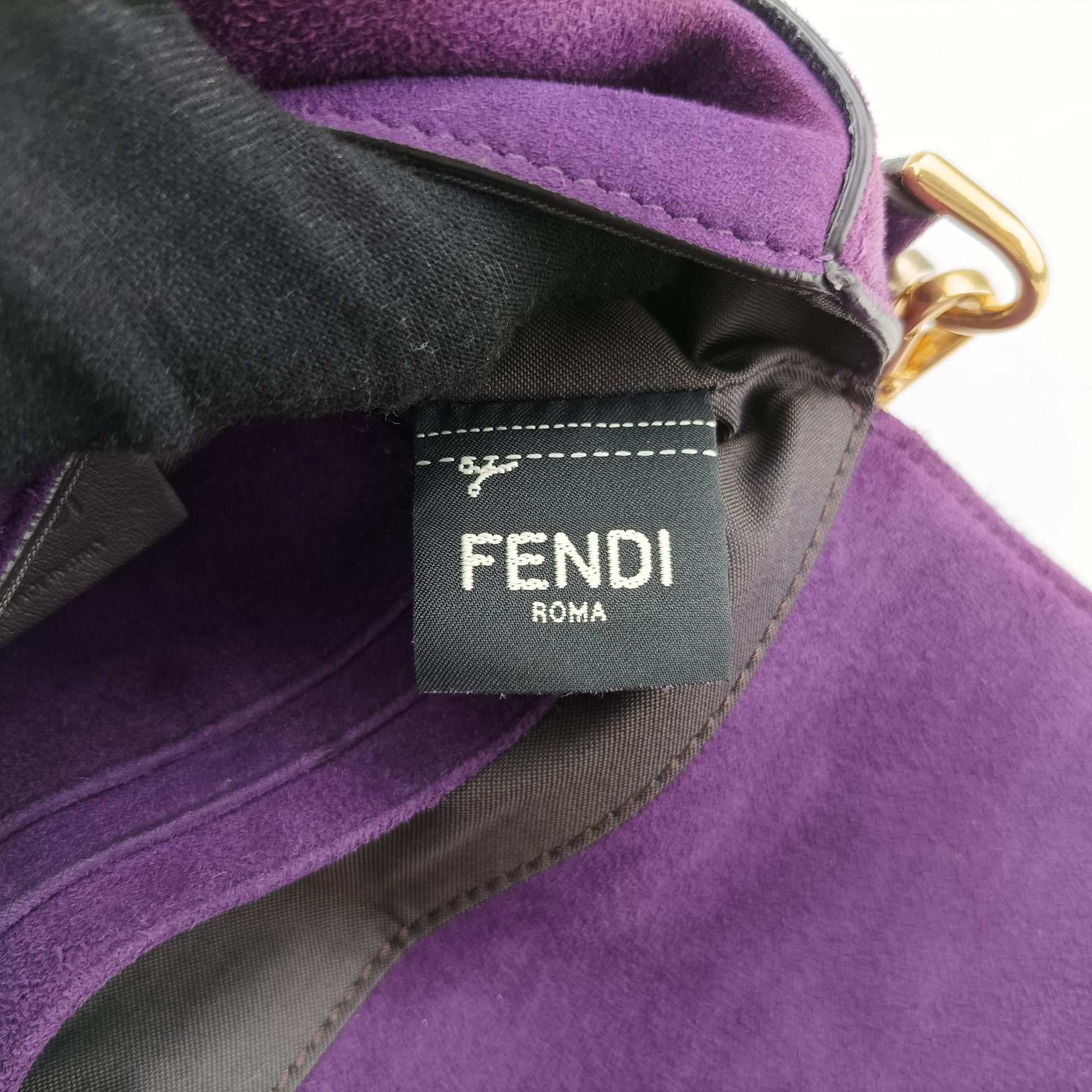 フェンディ Fendi ショルダーバッグ レディース バゲット パープル スエード 8BS017 A7SD 199-8241