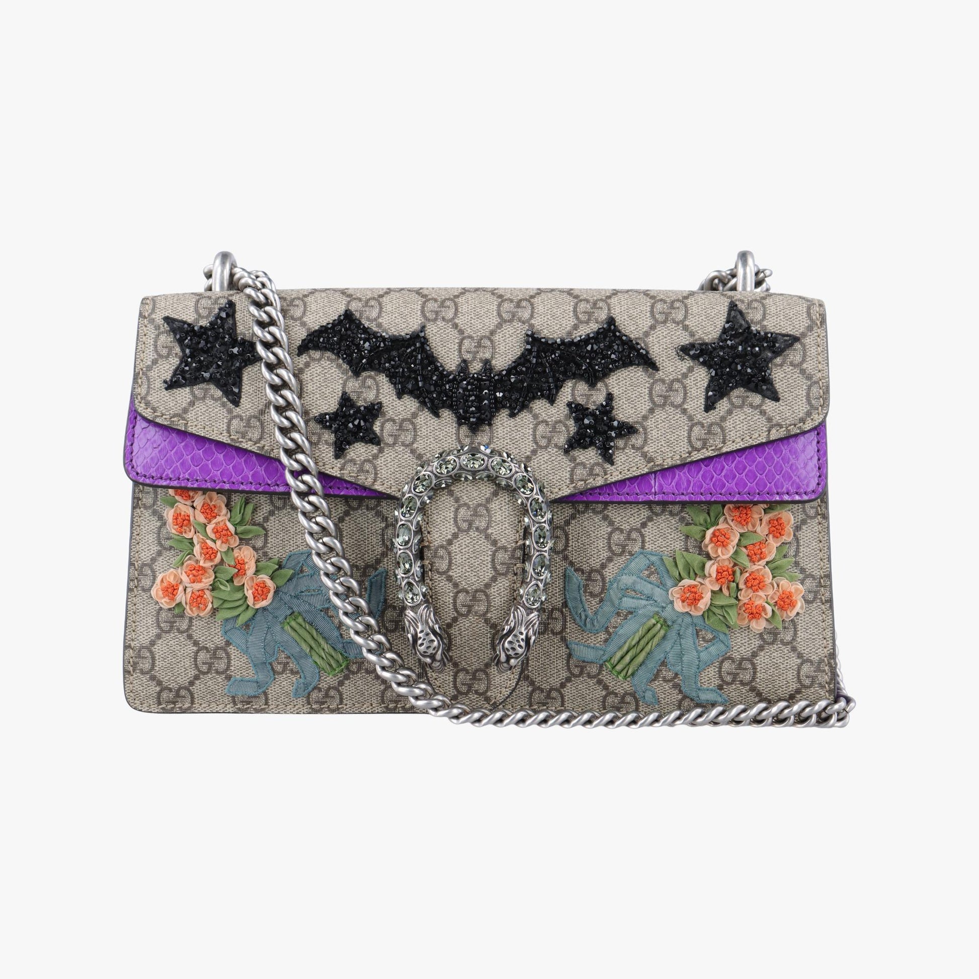 グッチ Gucci ショルダーバッグ レディース ディオニュソス ベージュ×マルチカラー PVCコーティングキャンバス×ヘビ革 400249 H027667223