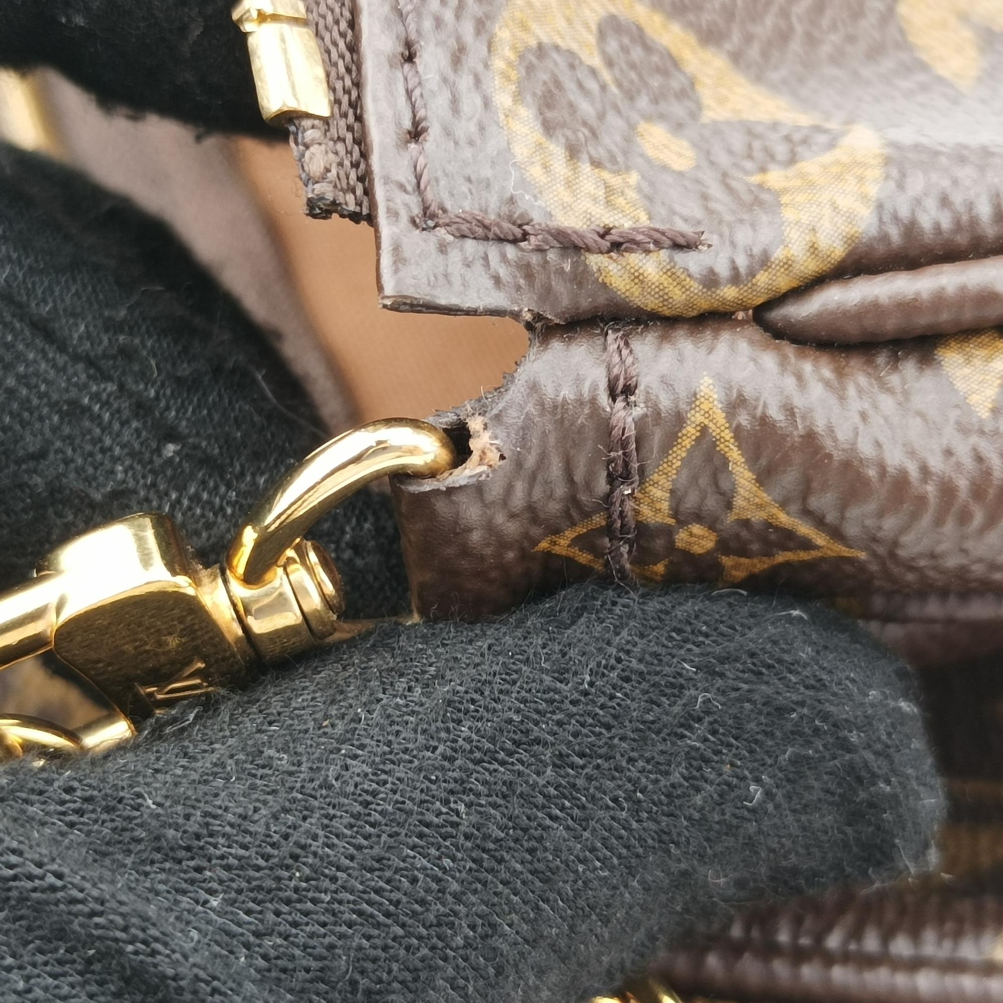 ルイヴィトン Louis Vuitton ショルダーバッグ レディース ミュルティ ポシェット アクセソワール マロン×ローズ クレール モノグラムキャンバス M44840 SR0251