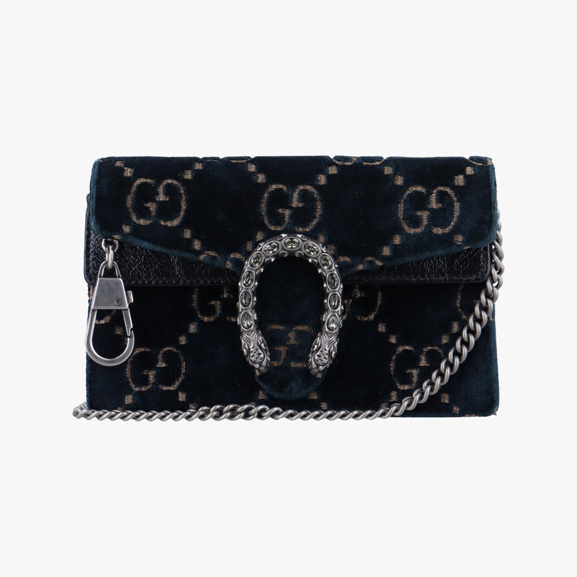 グッチ Gucci ショルダーバッグ レディース ディオニュソス ネイビー ベロア×レザー 476432