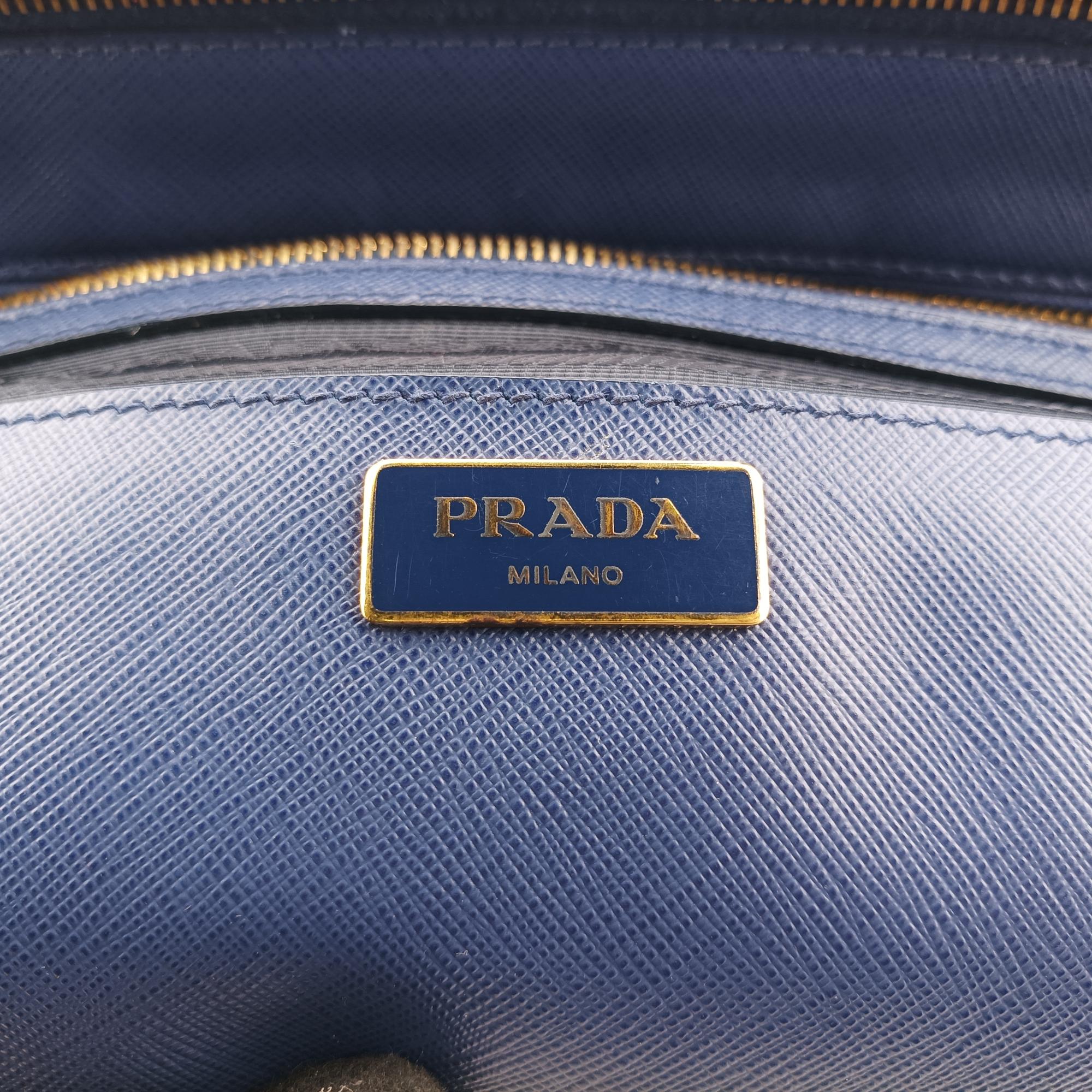 プラダ Prada ショルダーバッグ レディース ガレリア ブルー サフィアーノレザー BN2274 7/G