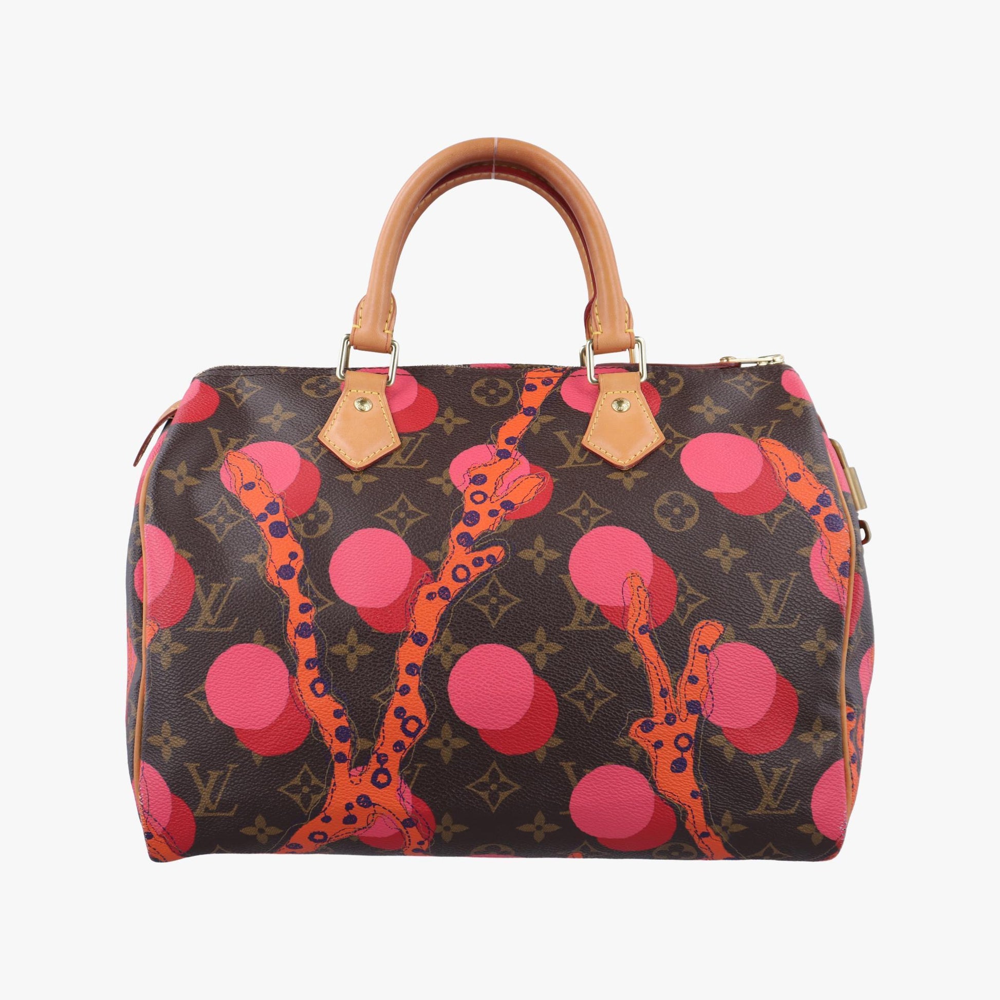 ルイヴィトン Louis Vuitton ボストンバッグ レディース ラマージュ　スピーディ30 モノグラム/ブラウン系XレッドXピンク モノグラムキャンバス M41527 DU2105