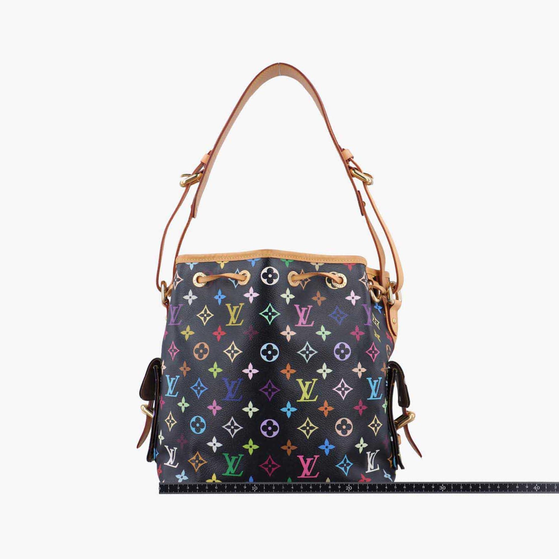 ルイヴィトン Louis Vuitton ショルダーバッグ レディース プチ ノエ ノワール モノグラム マルチカラー M42230 CA1037