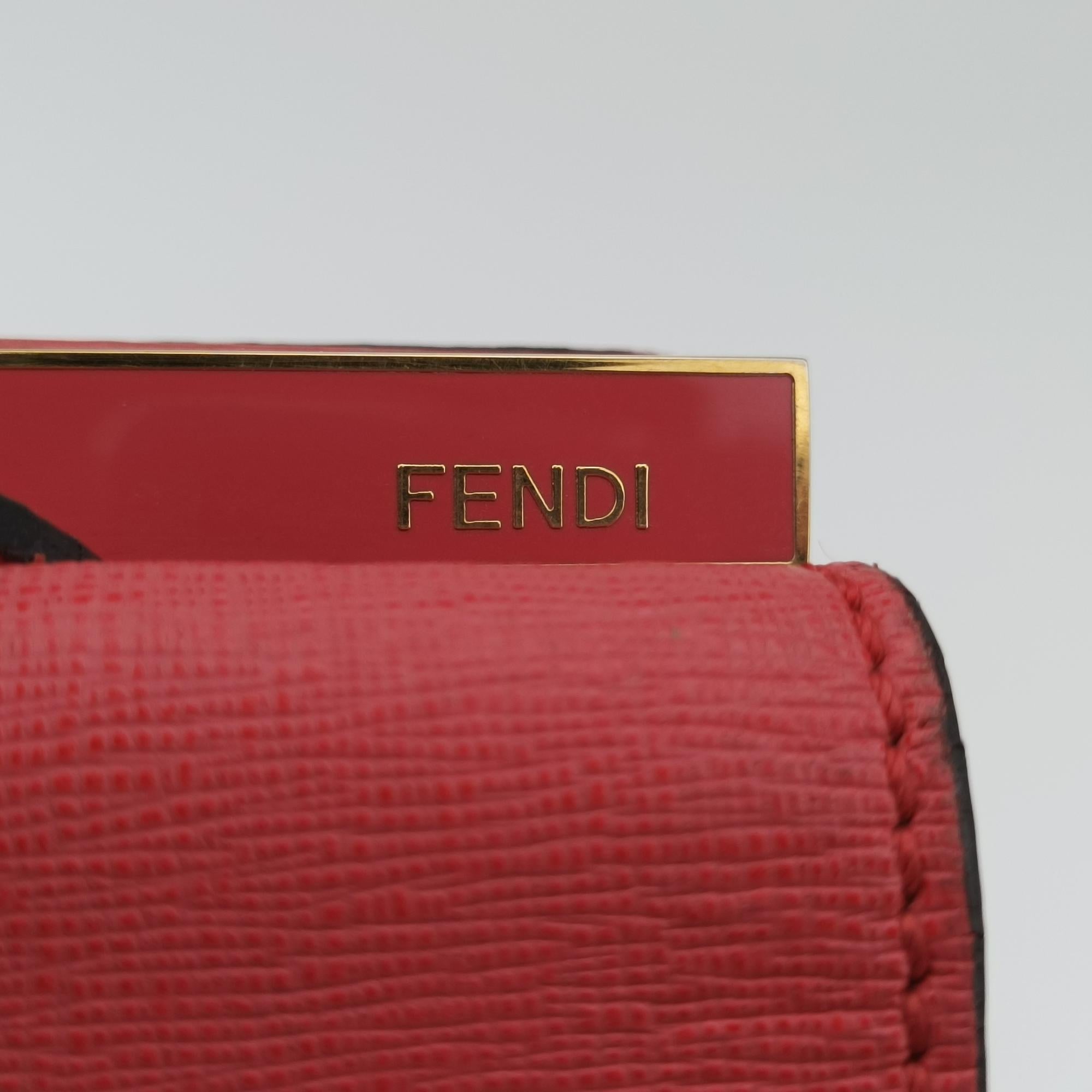 フェンディ Fendi ショルダーバッグ レディース デミジュール サーモンピンク レザー 8BT222-D7E 148-2372