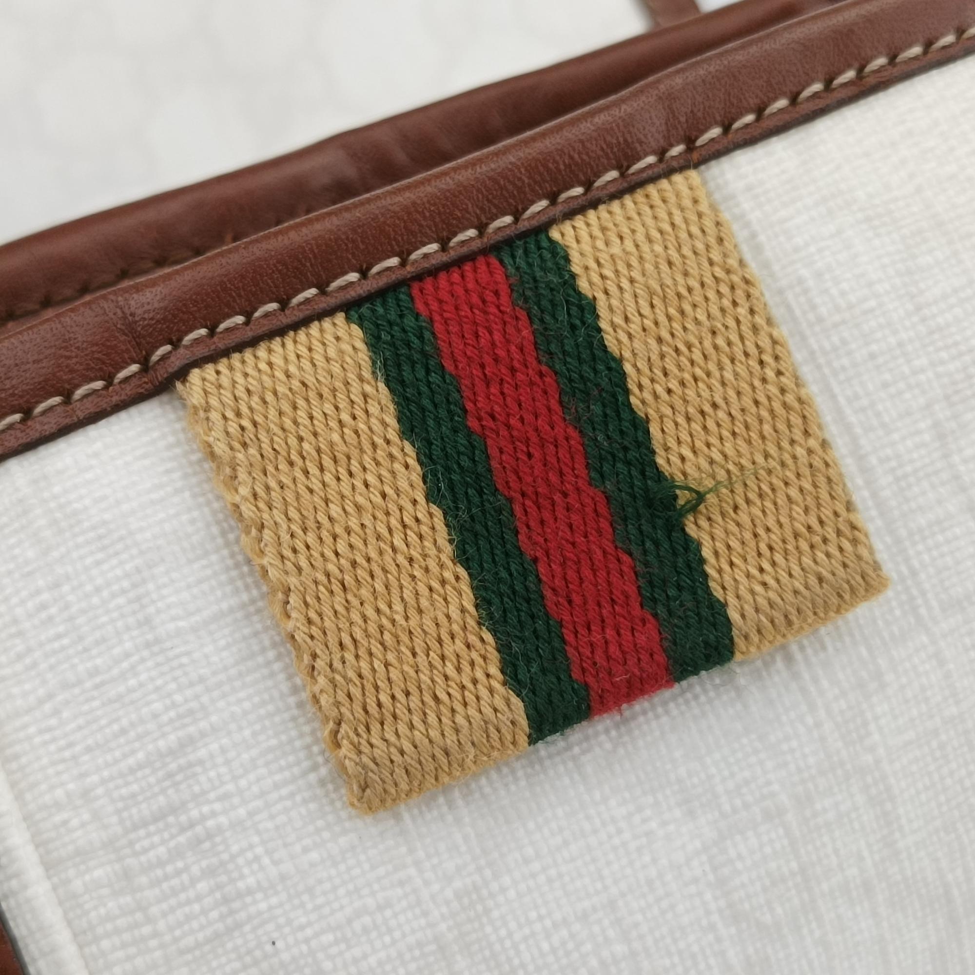 グッチ Gucci ハンドバッグ レディース GGスプリーム アイボリーxブラウン PVCコーティングキャンバス 233081 B5620801