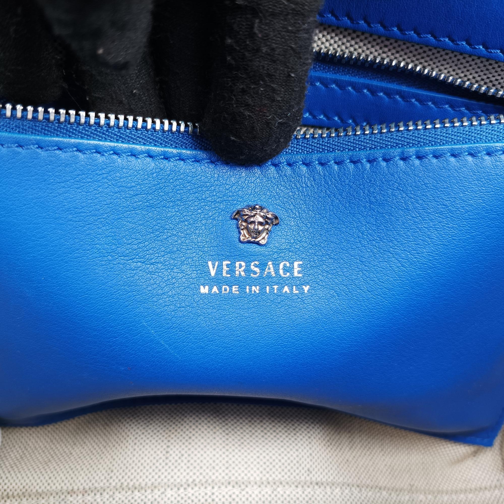 ヴェルサーチェ(ヴェルサーチ) VERSACE ショルダーバッグ レディース パラッツォエンパイア ブルー レザー CLG869468676124