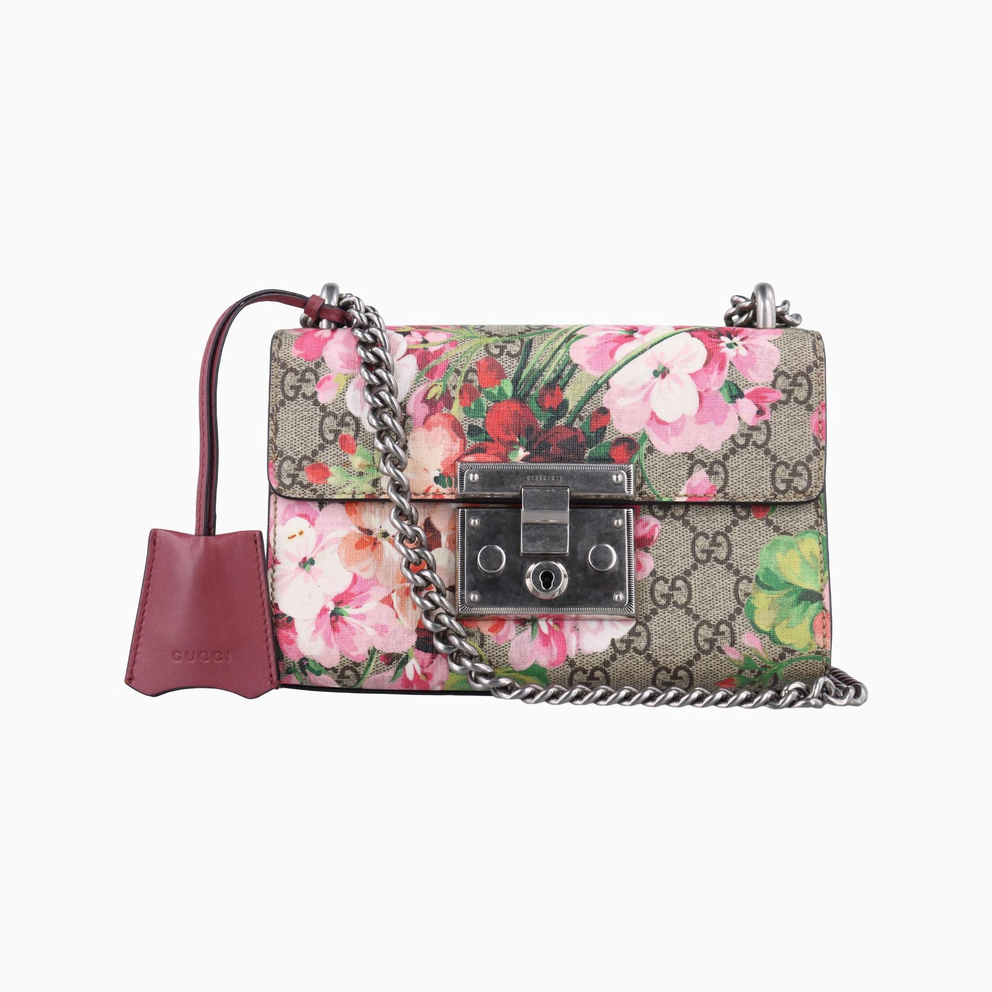 グッチ Gucci ショルダーバッグ レディース パドロック ベージュ×マルチカラー PVCコーティングキャンバス×レザー 409487 B020544905