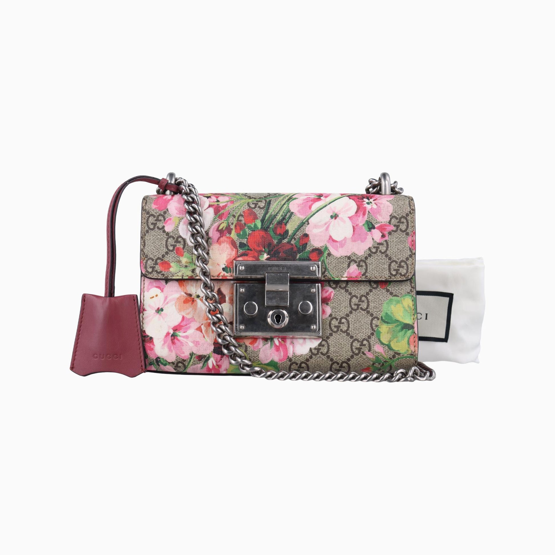 グッチ Gucci ショルダーバッグ レディース パドロック ベージュ×マルチカラー PVCコーティングキャンバス×レザー 409487 B020544905