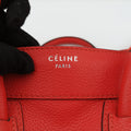 セリーヌ Celine ハンドバッグ レディース ラゲージマイクロショッパー オレンジ レザー S-AT-0152 S-PA-0152