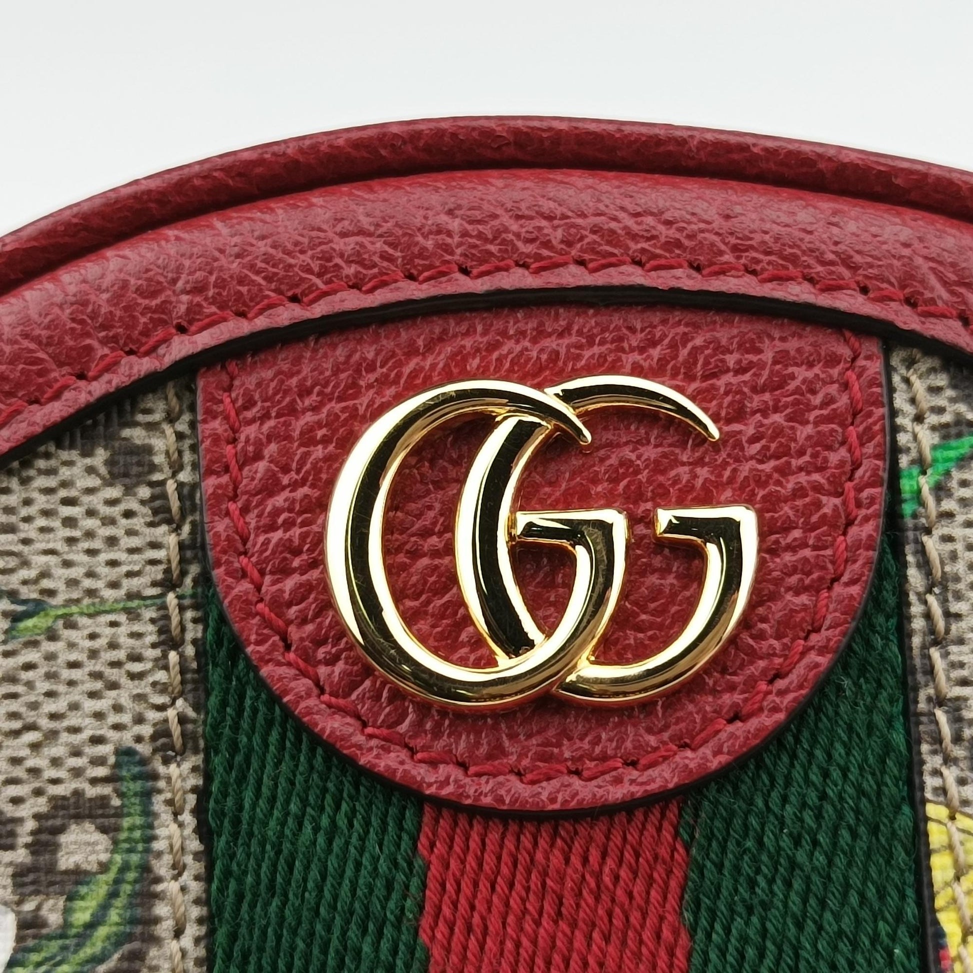 グッチ Gucci リュック/バックパック レディース オフィディア レッド×マルチカラー PVCコーティングキャンバス×レザー 598661