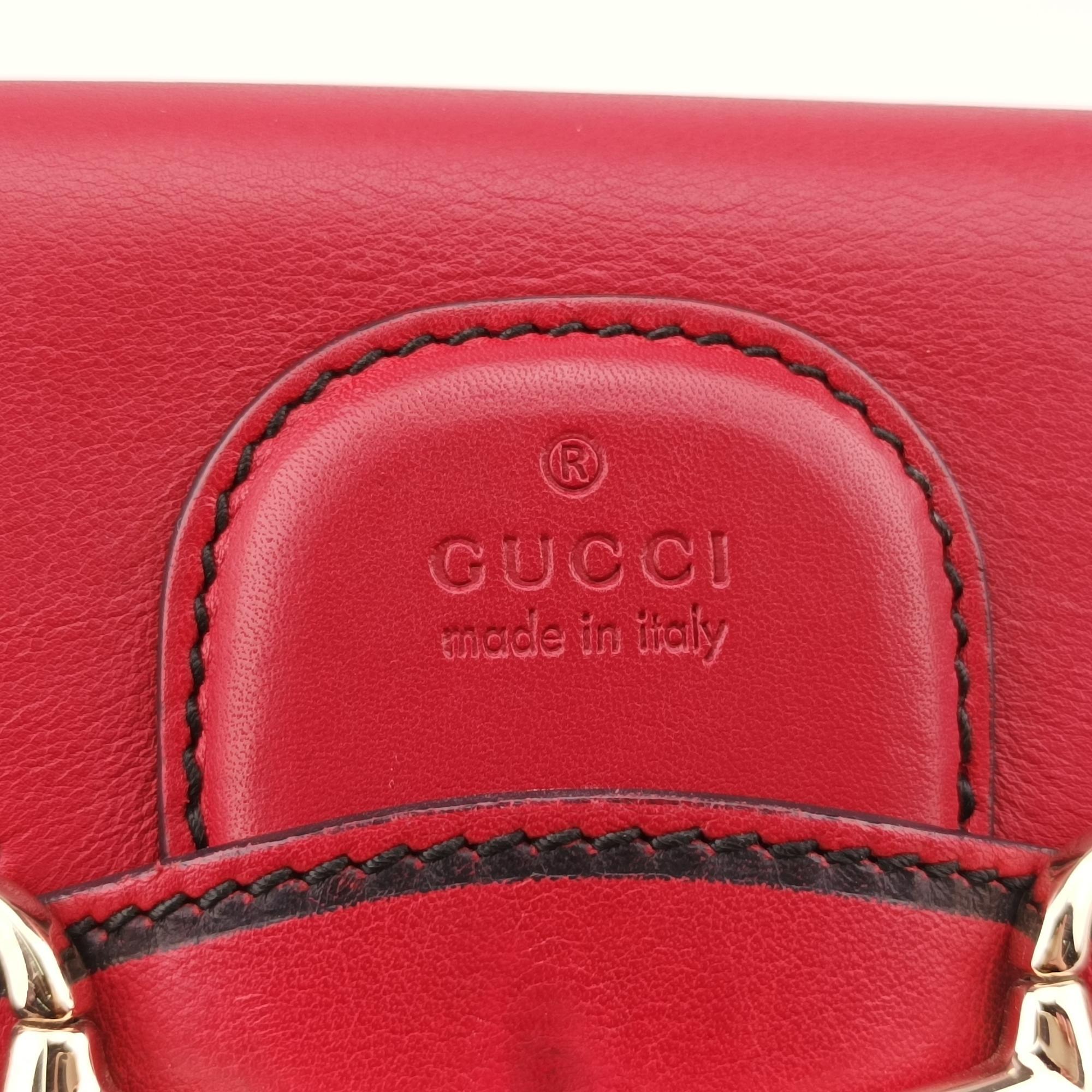 グッチ Gucci ショルダーバッグ レディース エミリー レッド レザー 283063 A010430650