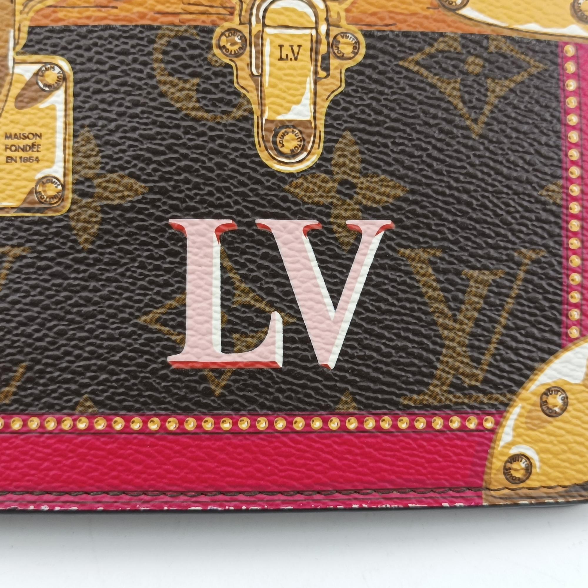 ルイヴィトン Louis Vuitton ショルダーバッグ レディース ポシェット ウィークエンド モノグラム/ブラウン系×フューシャピンク モノグラムキャンバス M62456 UB0178