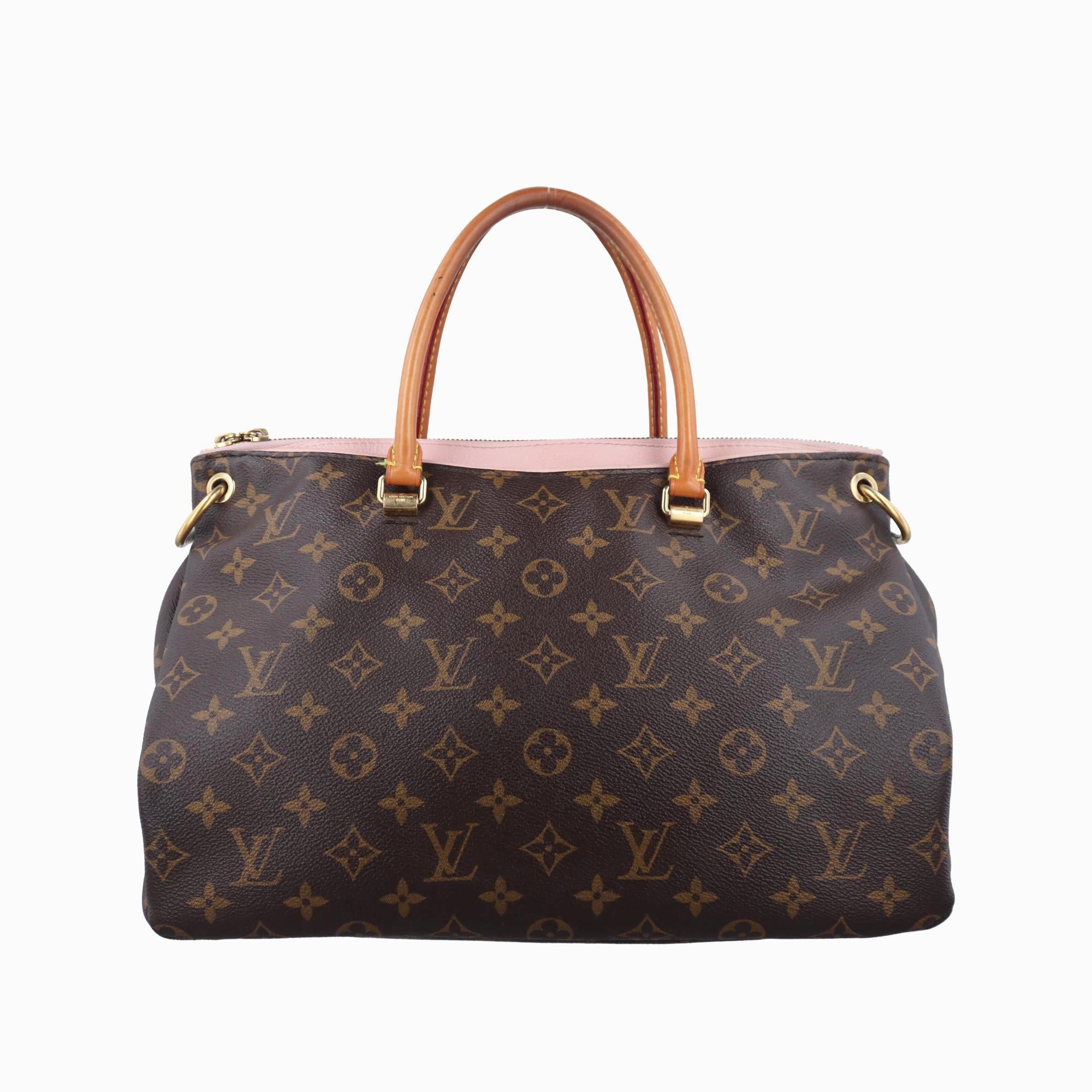 ルイヴィトン Louis Vuitton ショルダーバッグ レディース パラス モノグラム/ブラウン系×ローズプードル モノグラムキャンバス×カーフレザー M43400 SN1165