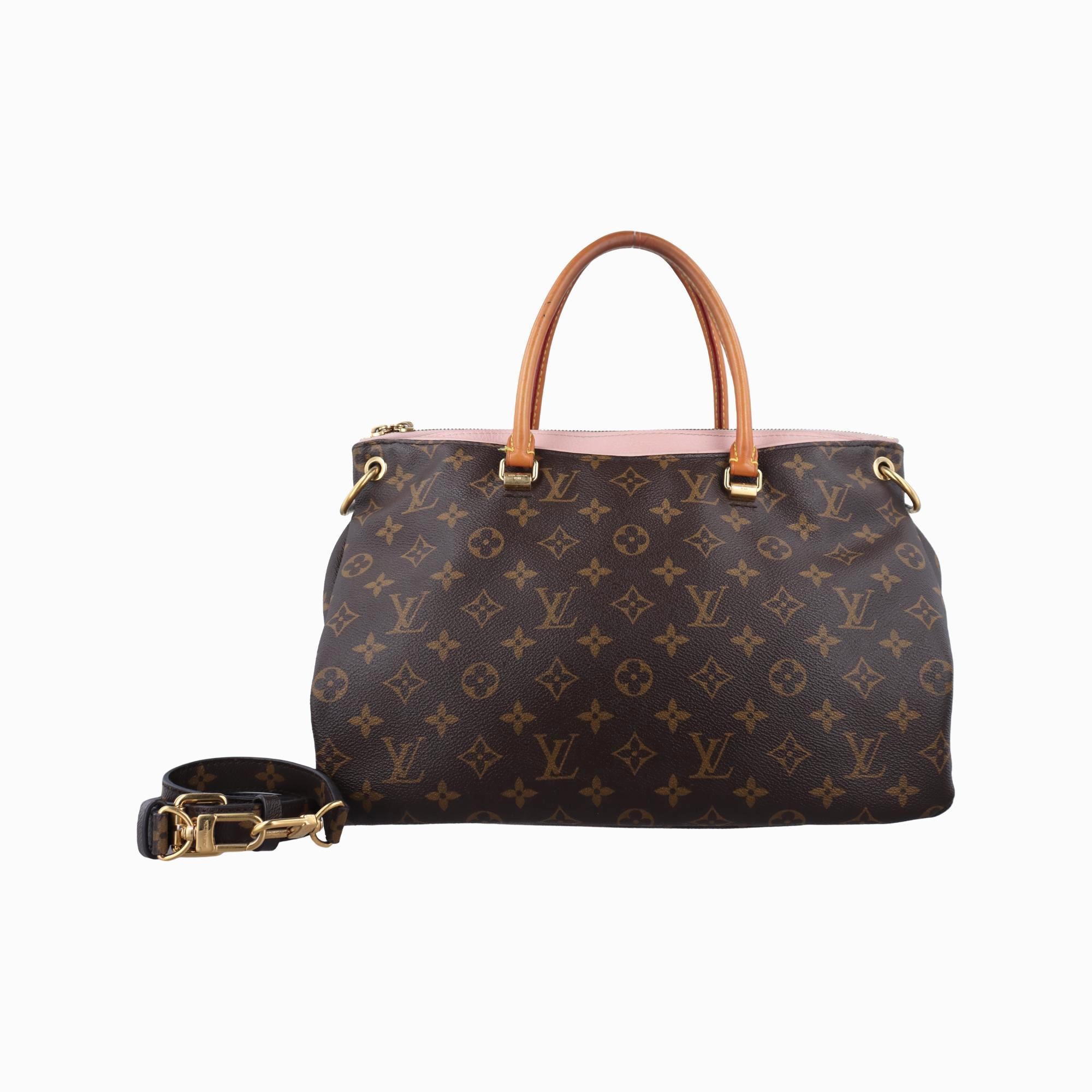 ルイヴィトン Louis Vuitton ショルダーバッグ レディース パラス モノグラム/ブラウン系×ローズプードル モノグラムキャンバス×カーフレザー M43400 SN1165