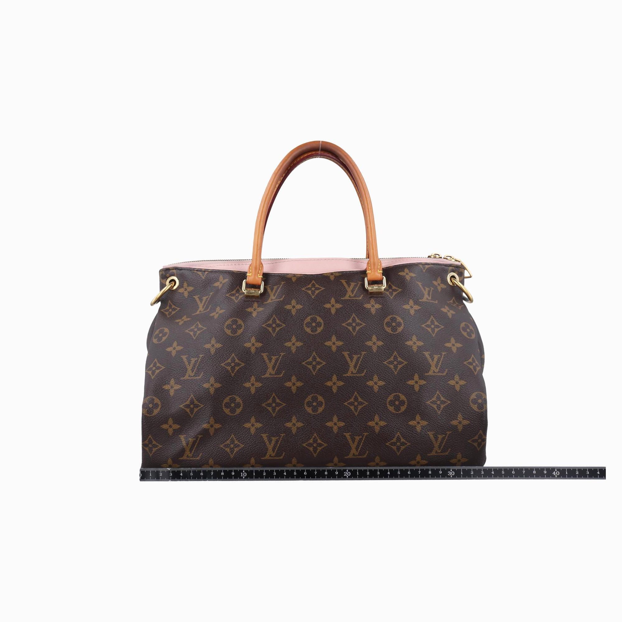 ルイヴィトン Louis Vuitton ショルダーバッグ レディース パラス モノグラム/ブラウン系×ローズプードル モノグラムキャンバス×カーフレザー M43400 SN1165