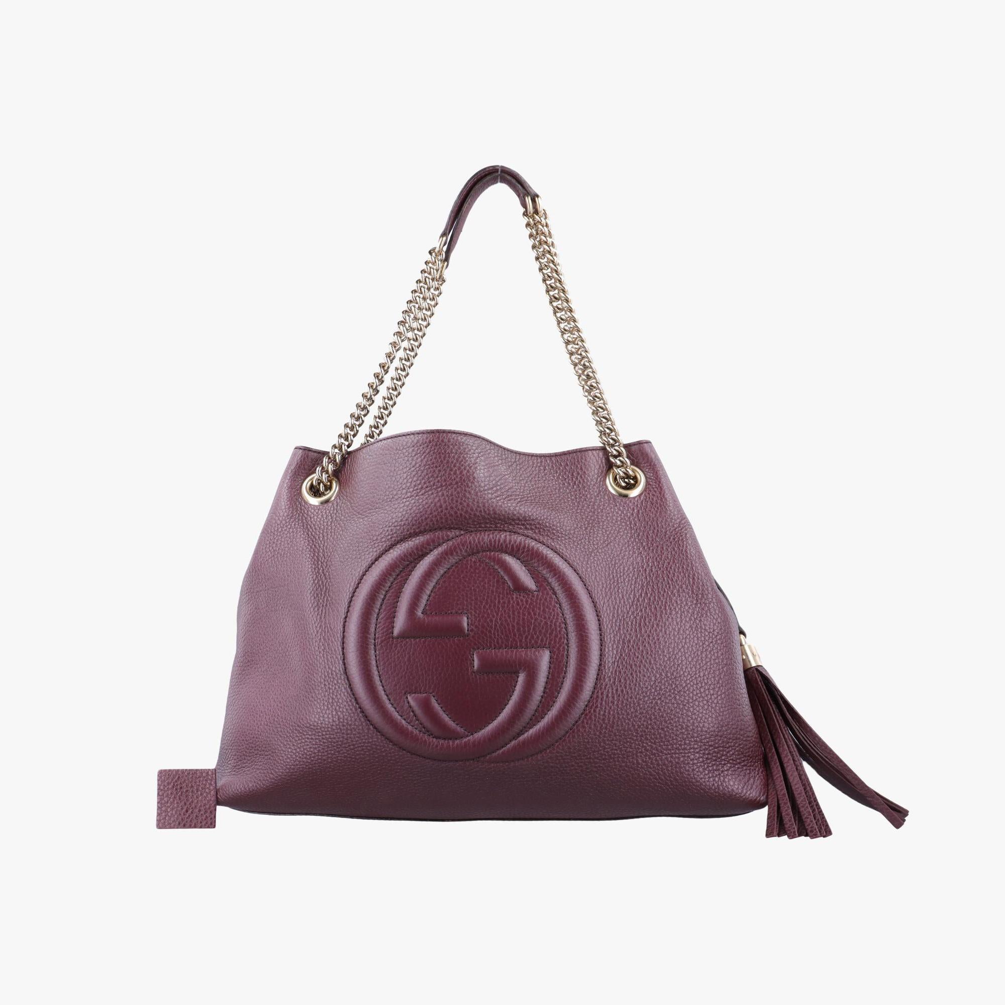 グッチ Gucci ショルダーバッグ レディース ソーホー パープル レザー 308982 E017203732