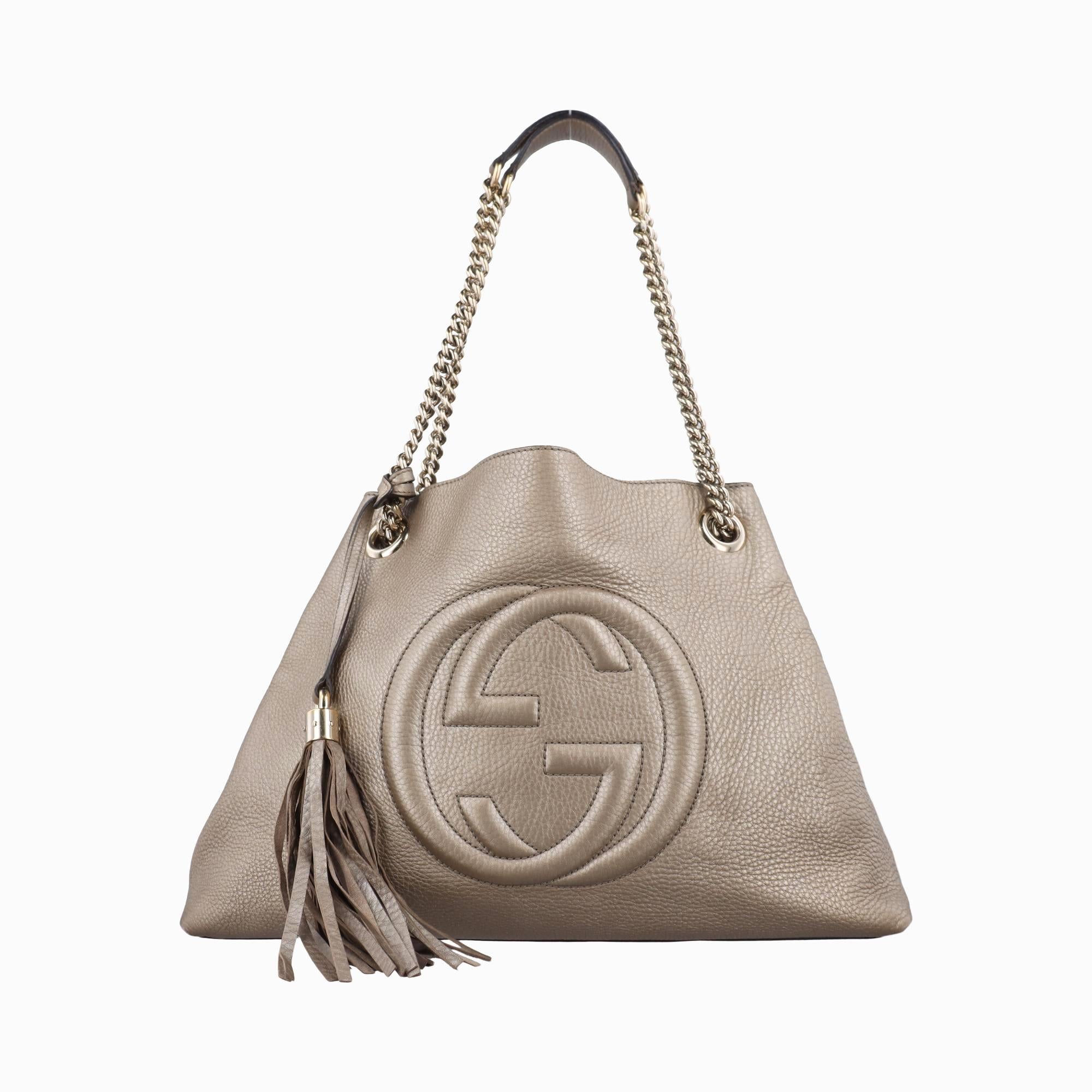 グッチ Gucci ショルダーバッグ レディース ソーホー ゴールド レザー 308982 B014456297