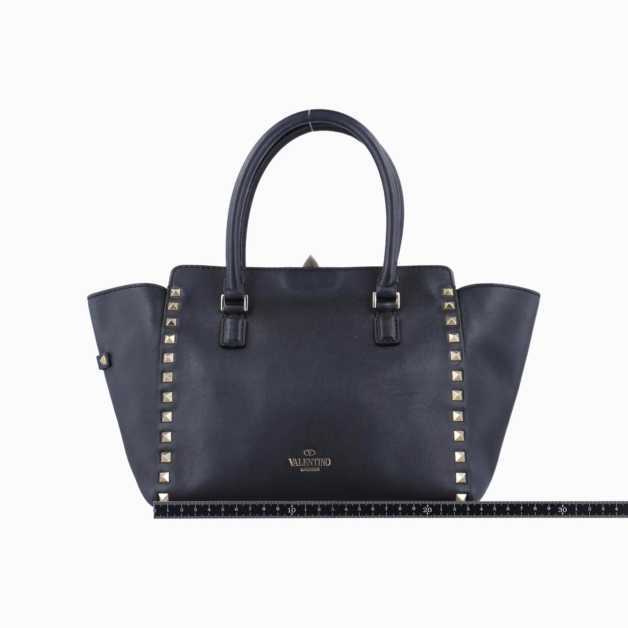 ヴァレンティノ Valentino ショルダーバッグ レディース ロックスタッズ ブラック レザー BGH540BOL1