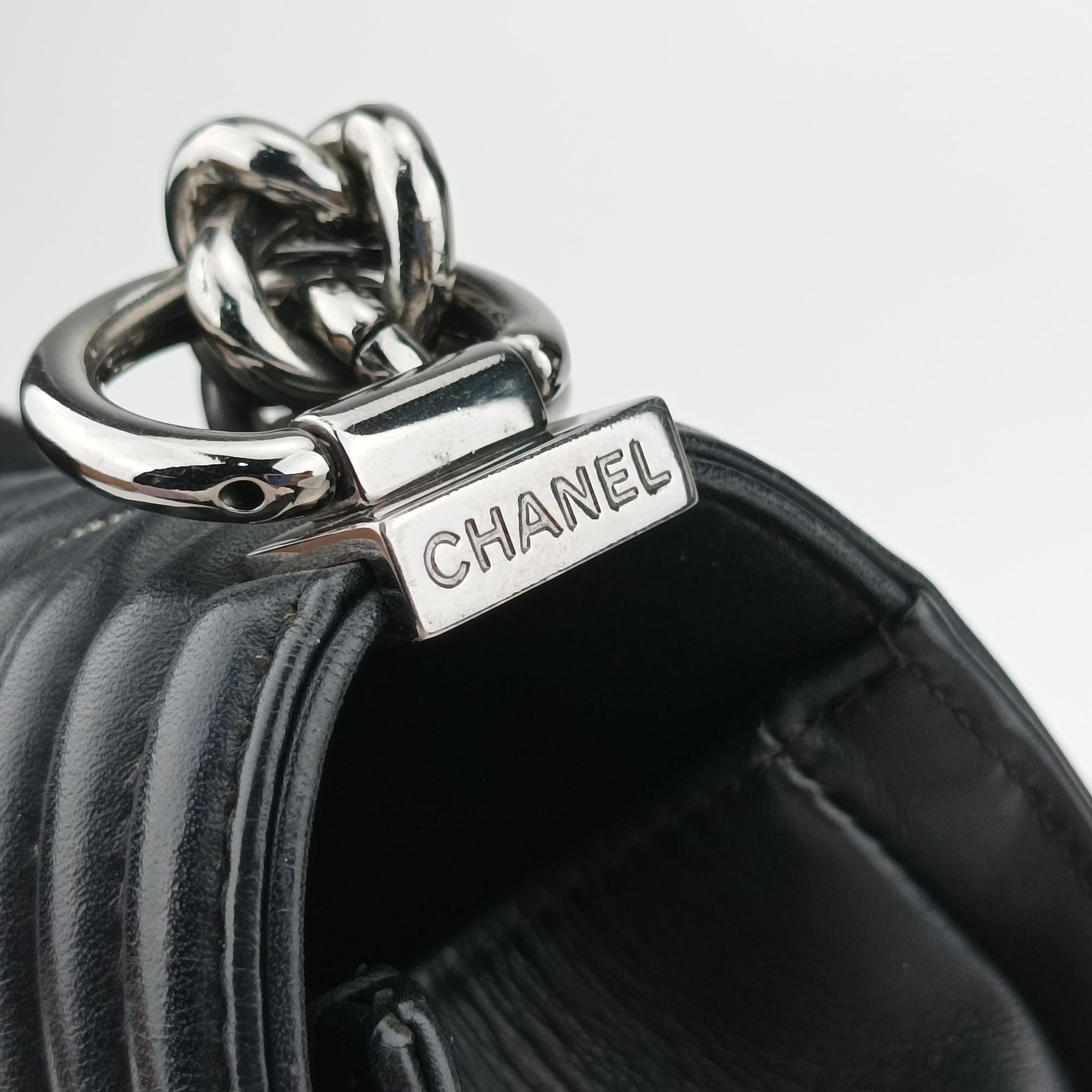 シャネル Chanel ショルダーバッグ レディース ボーイシャネル ブラック レザー A92609 20398656