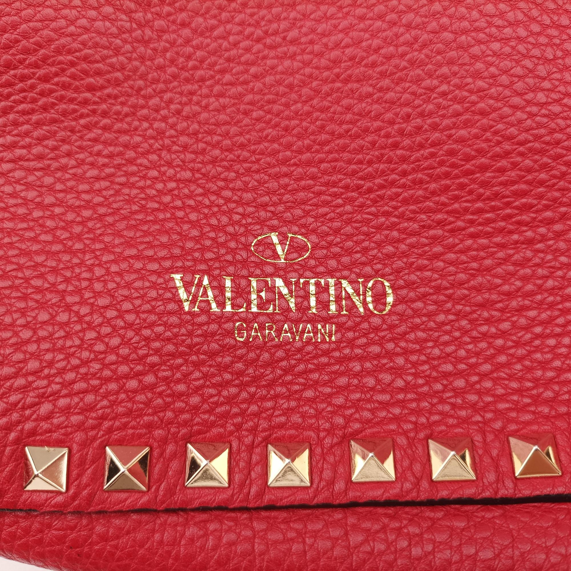 ヴァレンティノ Valentino ショルダーバッグ レディース ロックスタッズ レッド レザー BL-I970VSF2