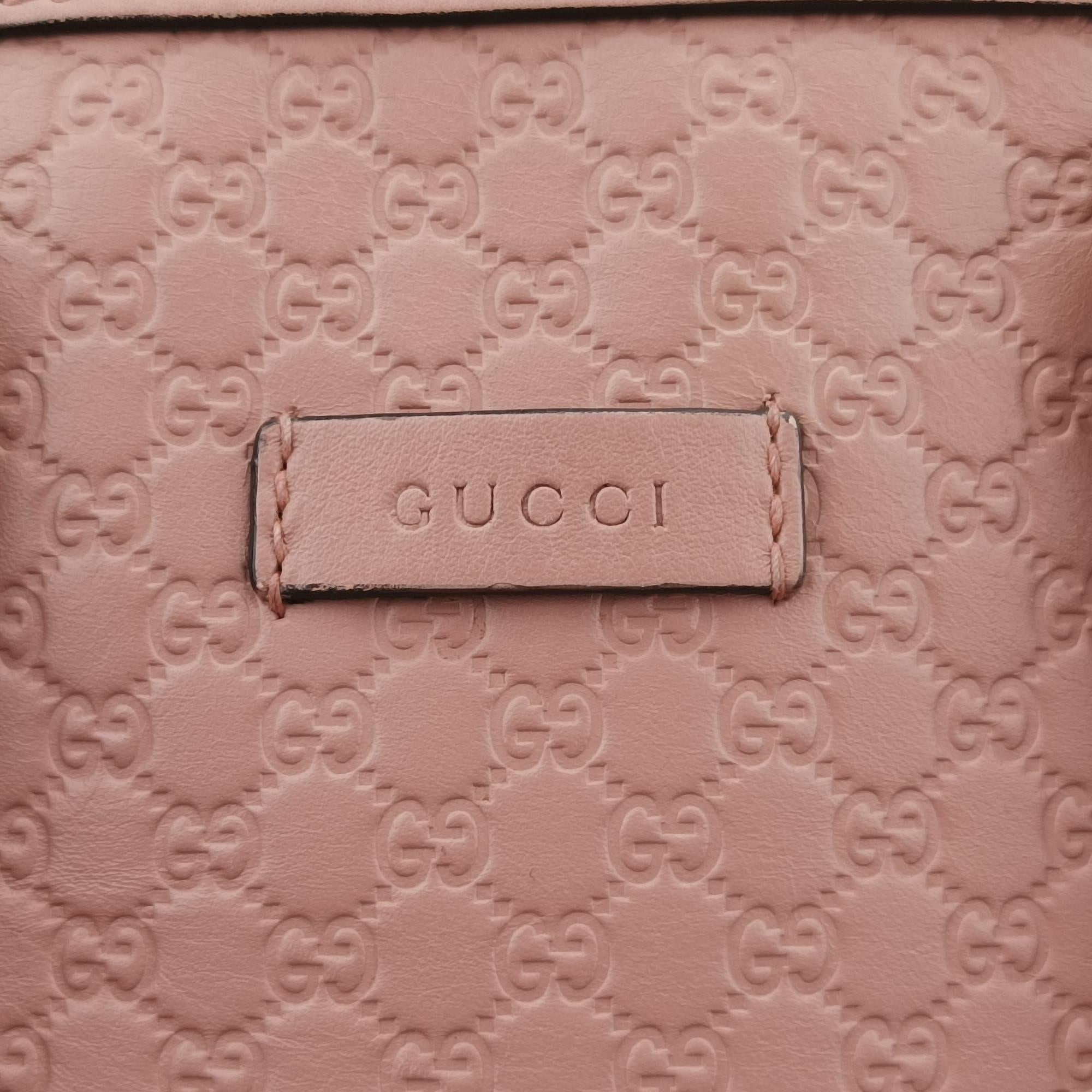 グッチ Gucci ショルダーバッグ レディース マイクログッチシマ ピンク レザー 449654 D024327362