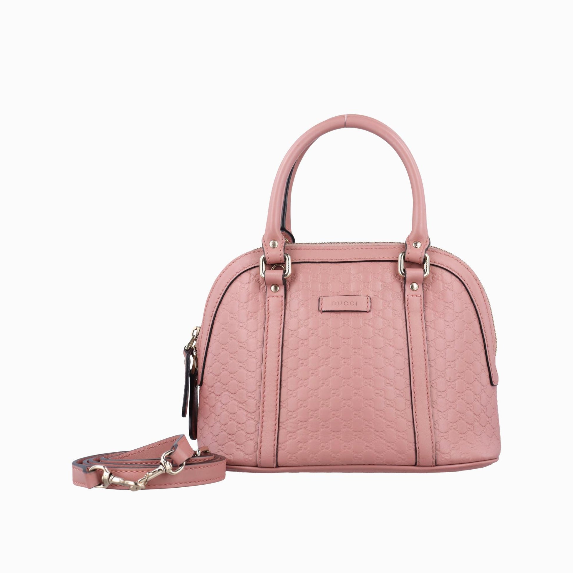 グッチ Gucci ショルダーバッグ レディース マイクログッチシマ ピンク レザー 449654 D024327362