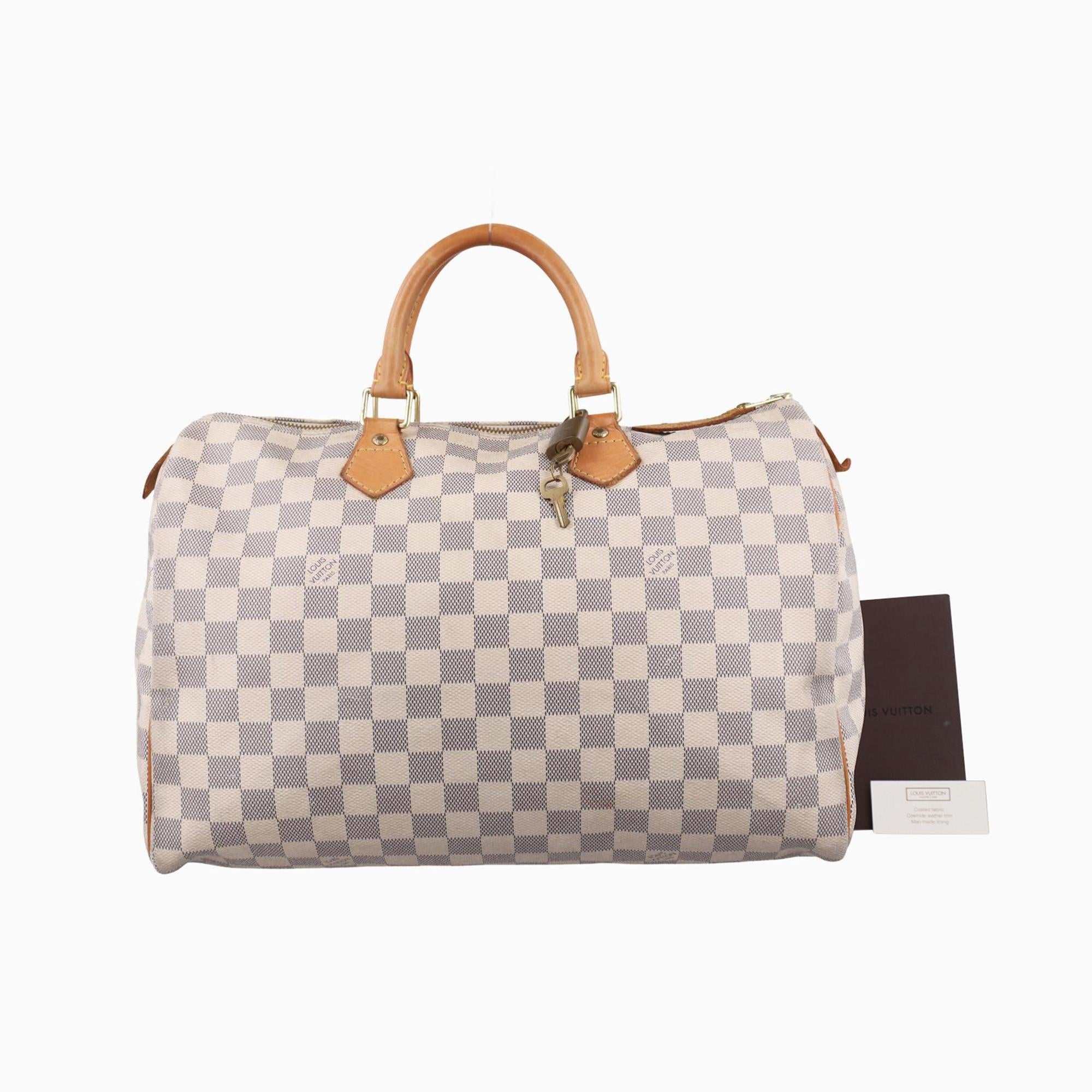 ルイヴィトン Louis Vuitton ボストンバッグ レディース スピーディ35 アズール ダミエキャンバス N41535 BA2102